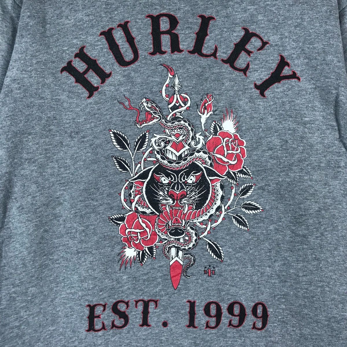Hurley Vintage Hurley Pullover Jumper Sweatshirt Size US L / EU 52-54 / 3 - 3 Thumbnail