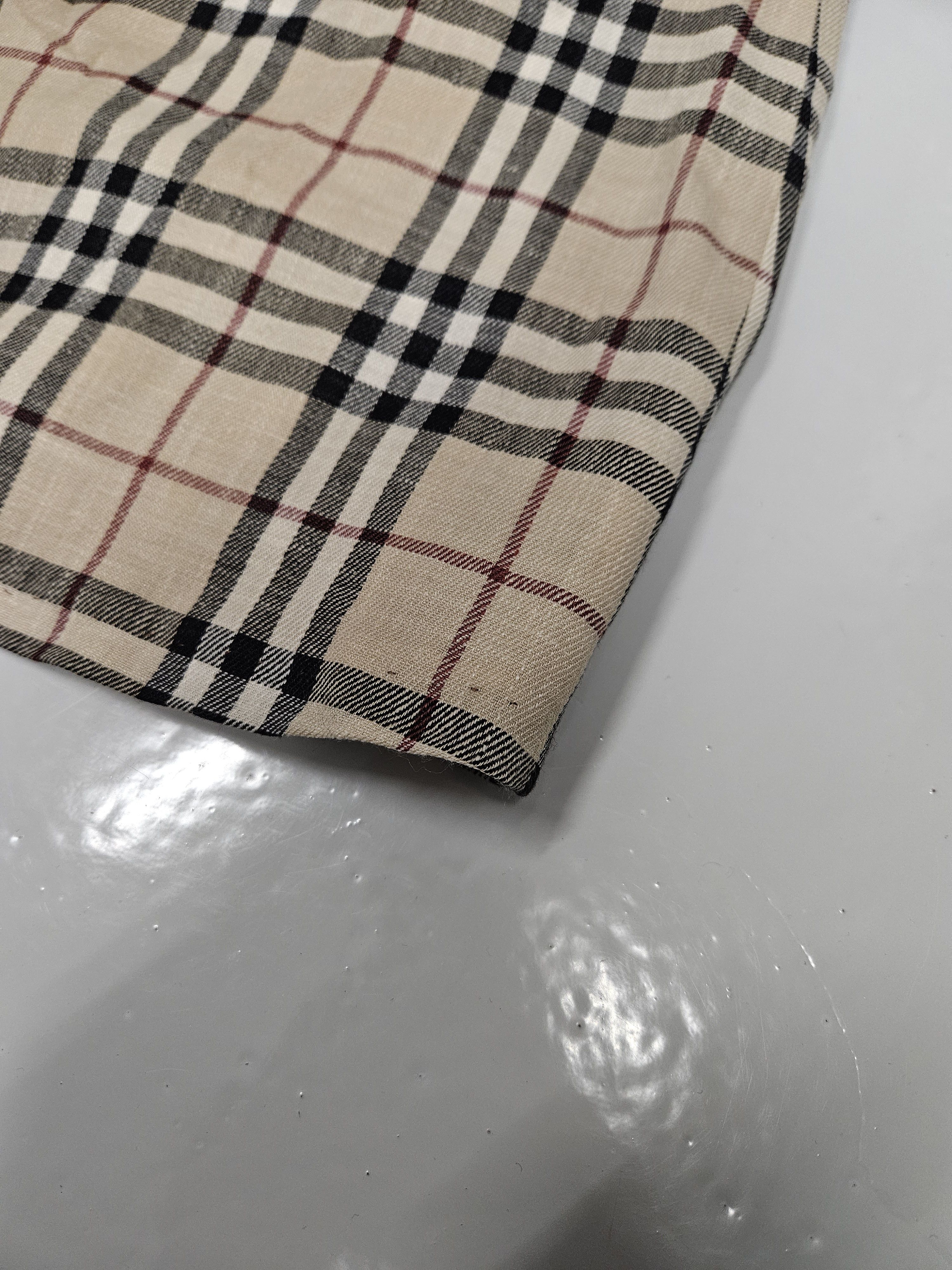 Burberry Vintage y2k burberry nova check wool and linen skirt Size 28" / US 6 / IT 42 - 11 Thumbnail
