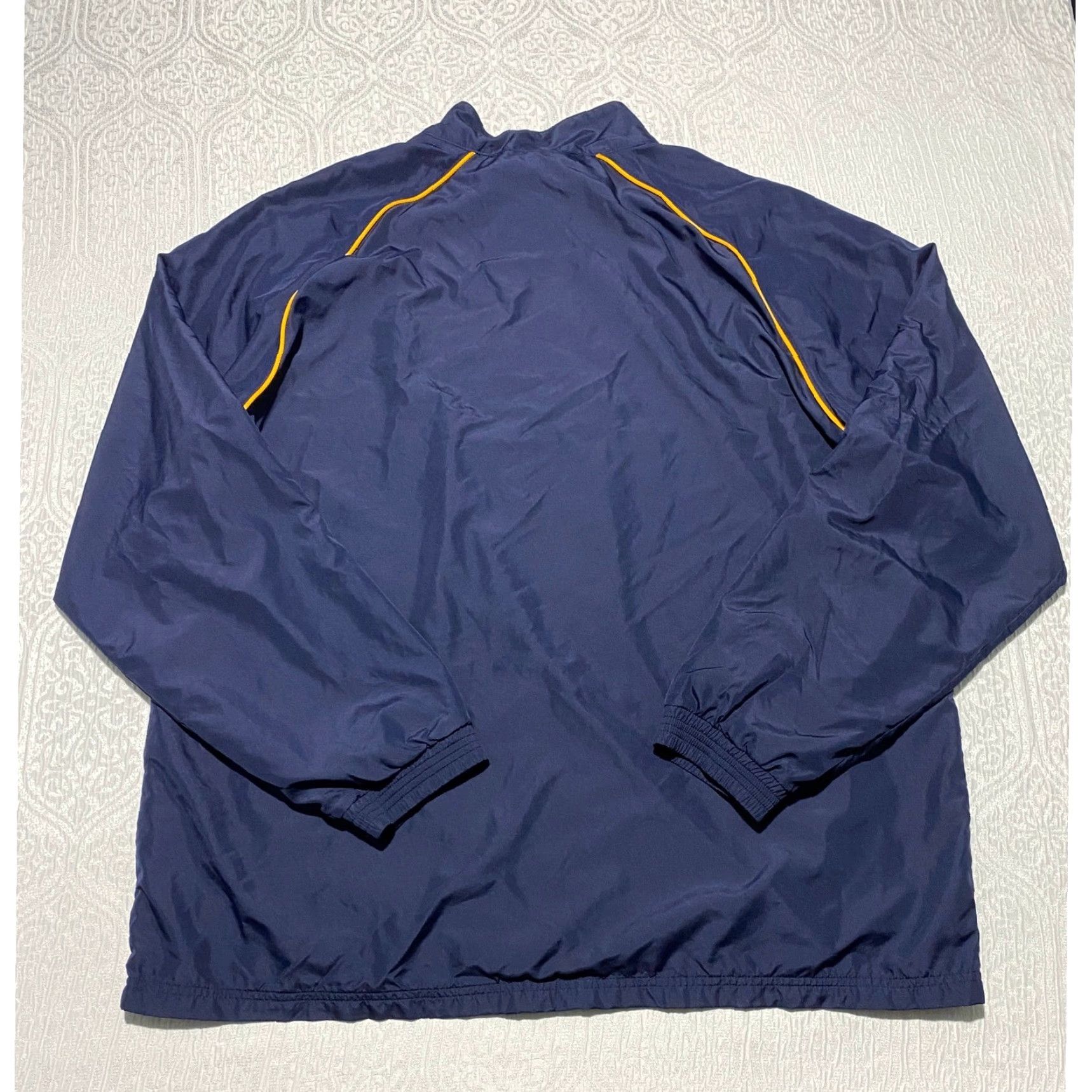 Under Armour Under Armour Windbreaker Jacket Saline Hornets Navy Yellow 2XL Loose Fit Men's Navy Wind-Resistant Lightweight Zip Stand-Up Collar Size US XXL / EU 58 / 5 - 5 Thumbnail