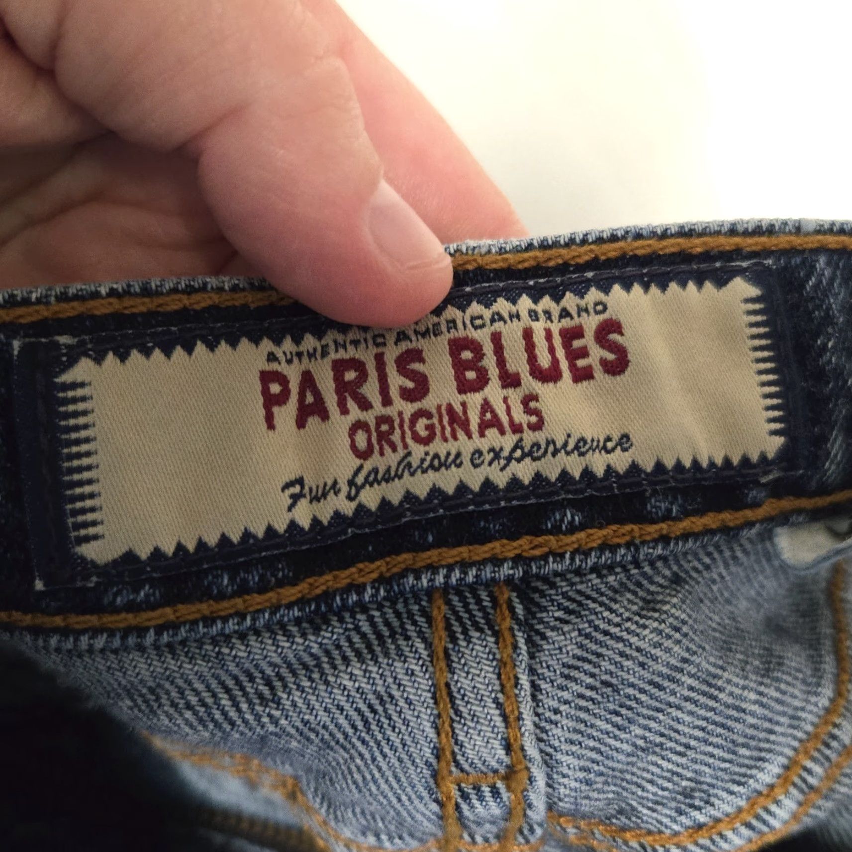 Vintage VINTAGE Paris Blues Jeans Women Bootcut 31.5in 28WAist Blue Denim Distressed Embroidered 7 Regular X-YK Good Condition Size 28" / US 6 / IT 42 - 7 Thumbnail