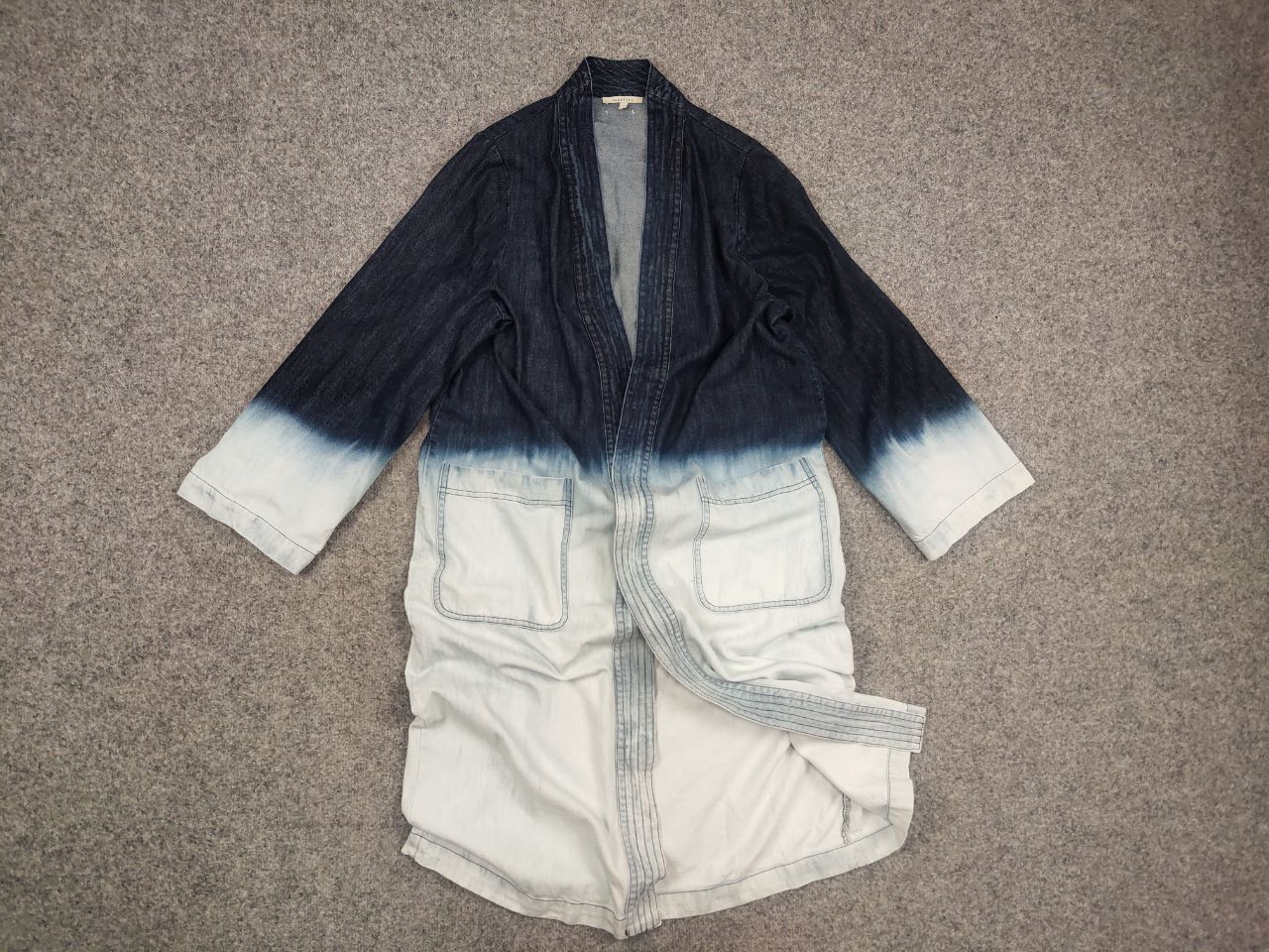 Vintage Humility 1949 Design Long Cardigan Gradient Blue denim Size L / US 10 / IT 46 - 7 Thumbnail