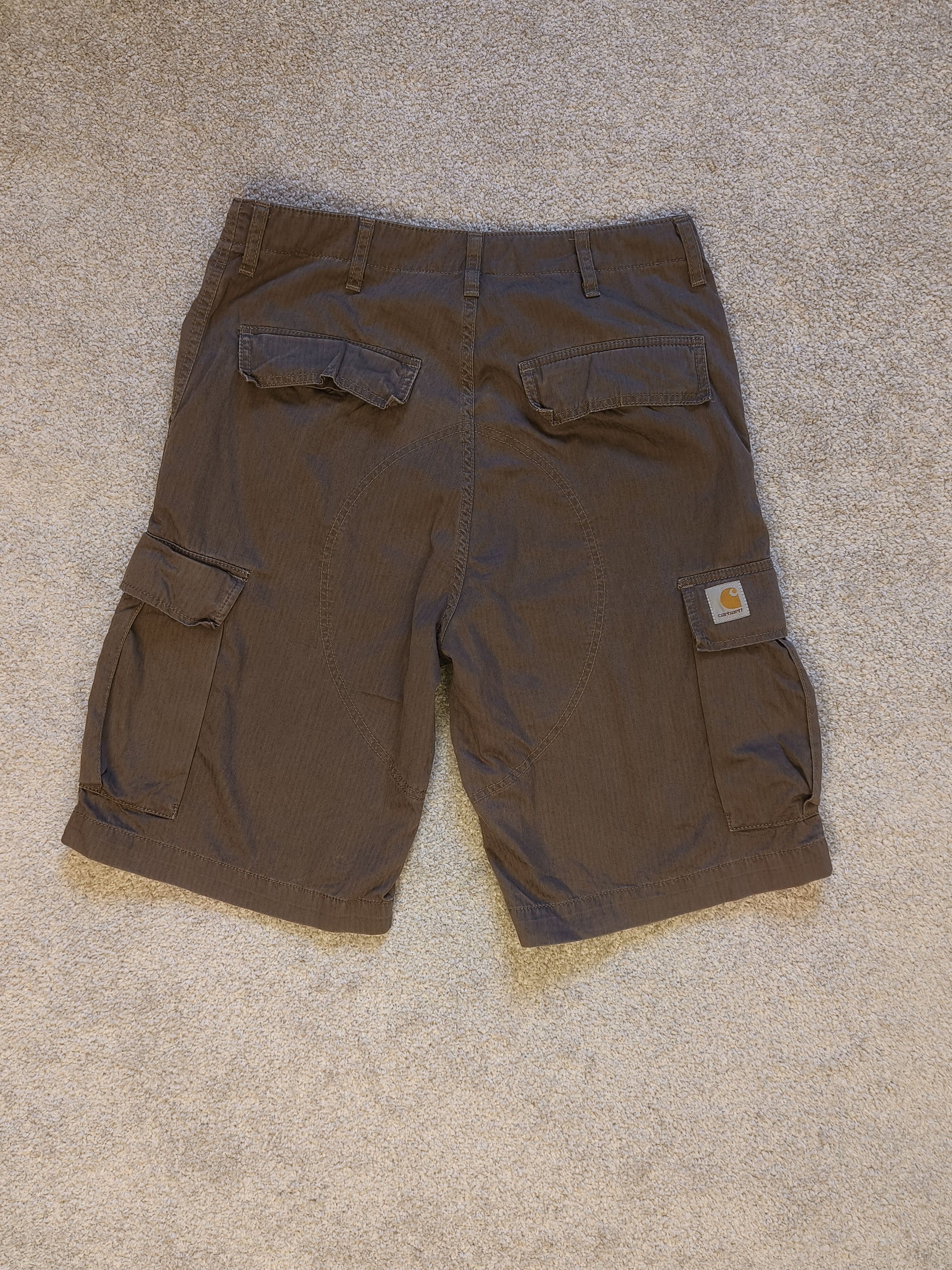 Carhartt Carhartt Ripstop Cargo Bermuda Brown Vintage Shorts Size US 30 / EU 46 - 1 Thumbnail
