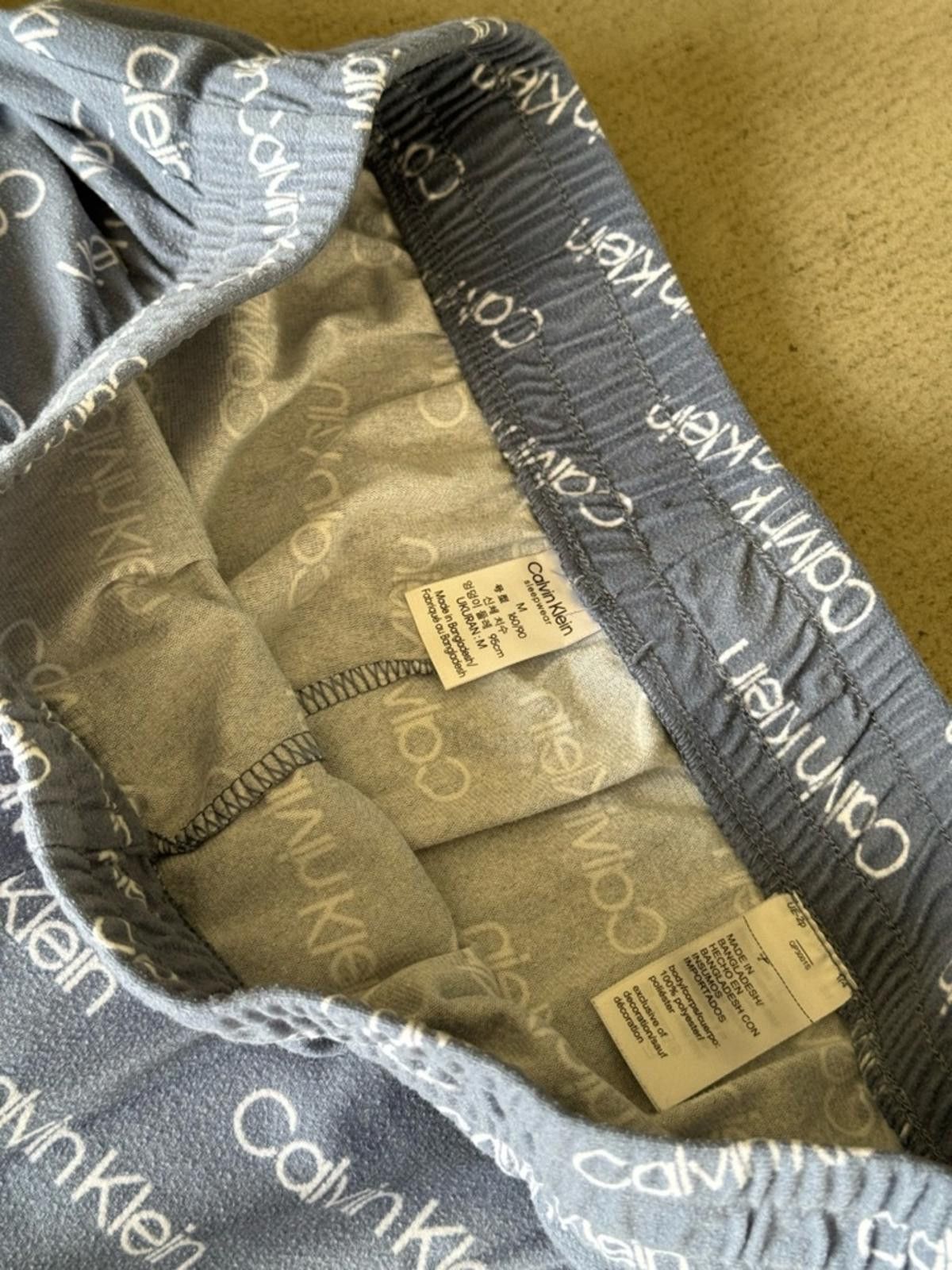 Calvin Klein Calvin Klein / Logo Fleece Pajama Pants / Blue Size ONE SIZE - 4 Thumbnail