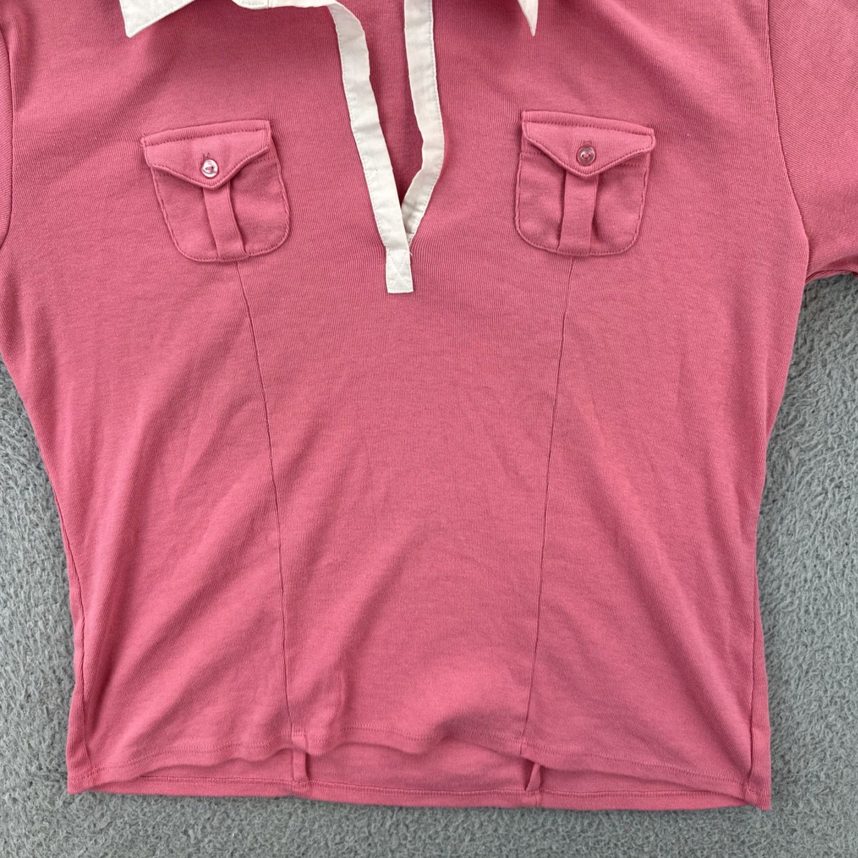 Vintage VINTAGE Fashion Bug Women Polo Shirt Pink Collared 90s Shirt Ladies L EUC Size L / US 10 / IT 46 - 4 Thumbnail
