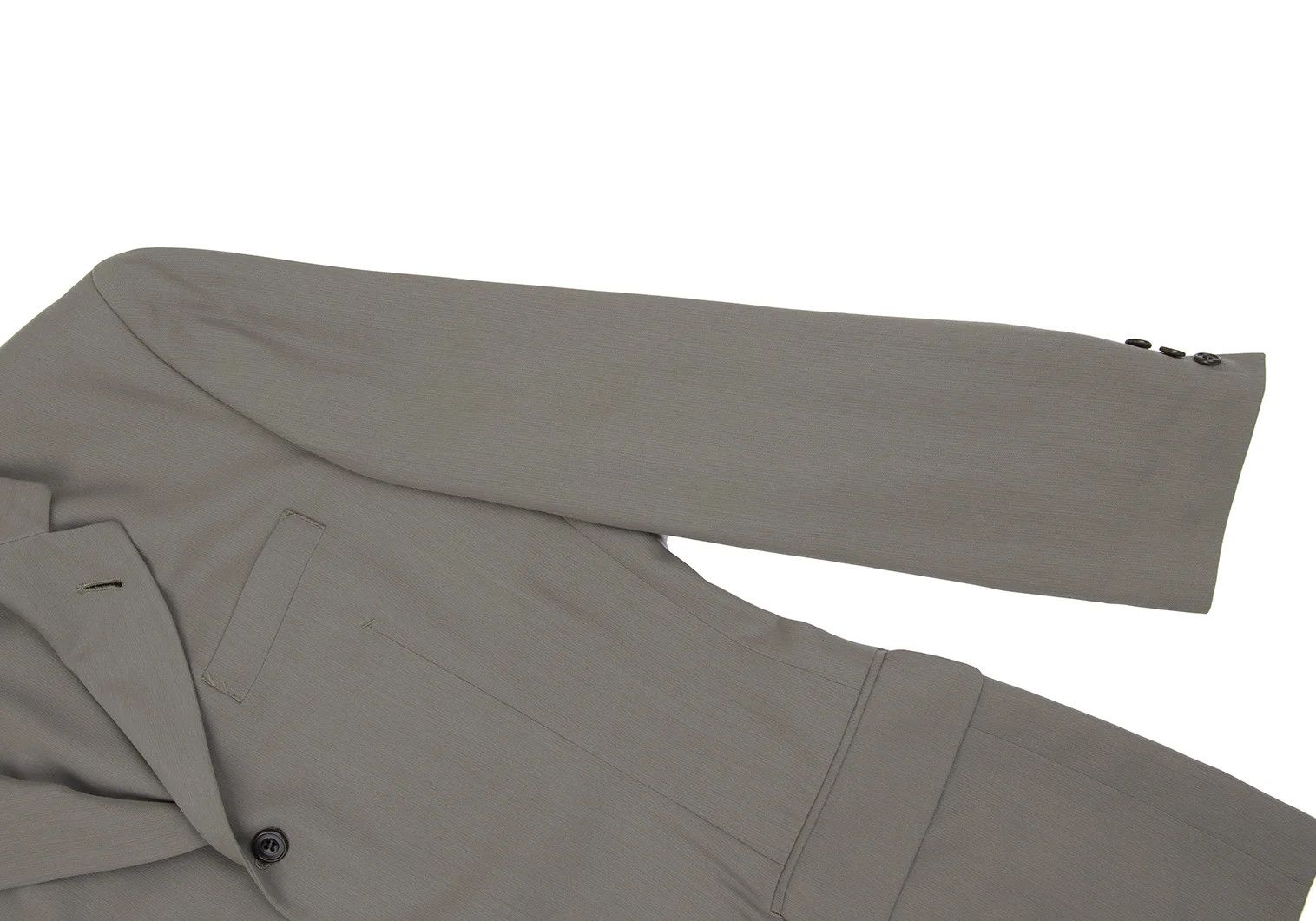 Jean Paul Gaultier Nylon-Wool Blended Tailored Jacket in Khaki Size 50 Size US M / EU 48-50 / 2 - 9 Thumbnail