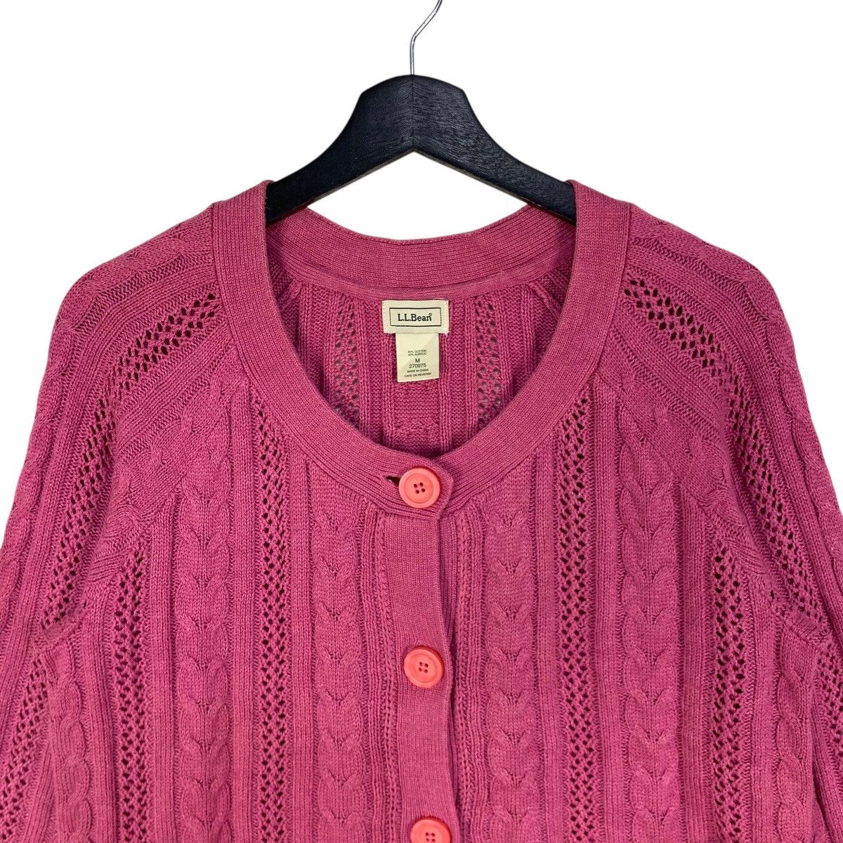 L.L. Bean Vintage LL Bean Knit Cardigan Sweater Women Button Up Size S / US 4 / IT 40 - 7 Thumbnail
