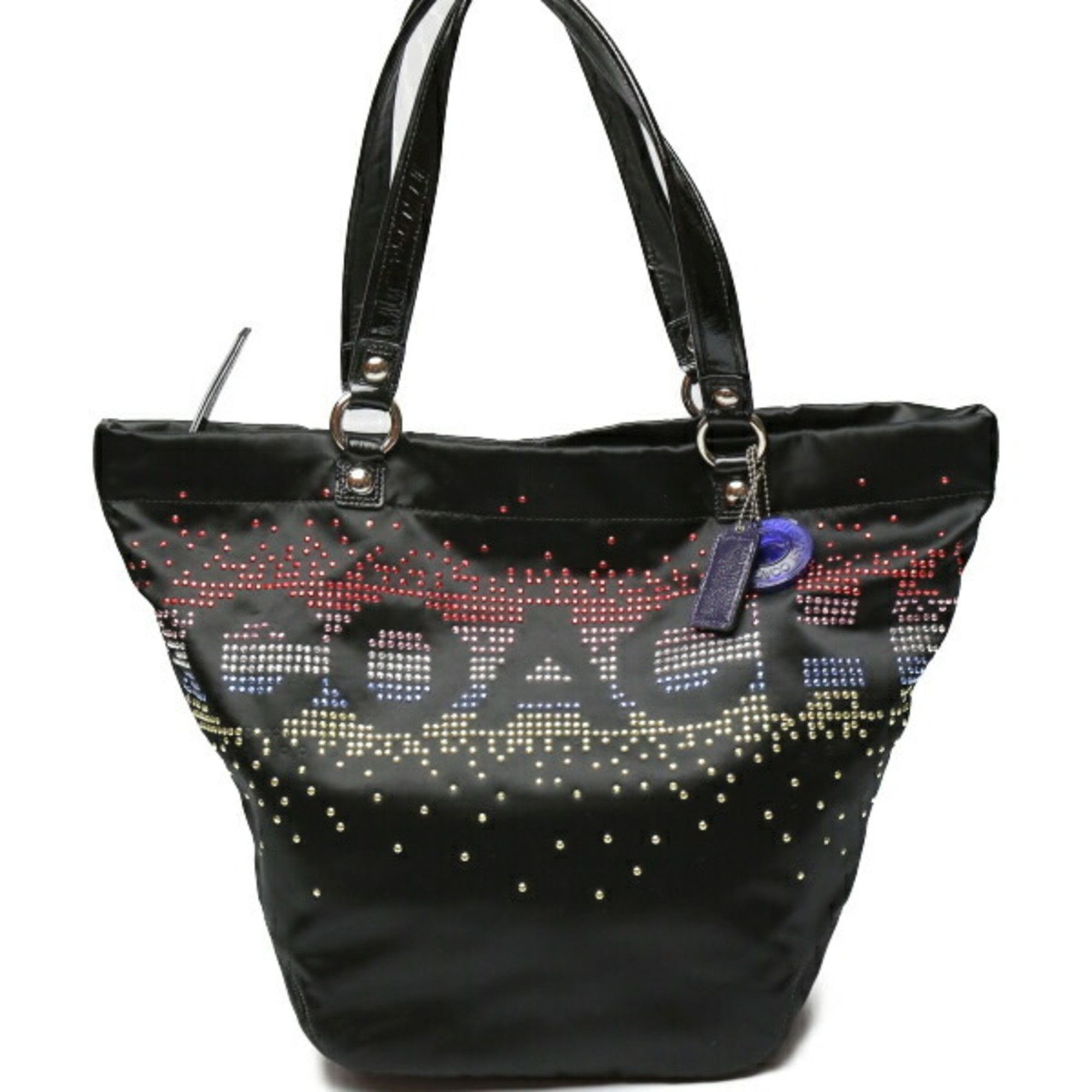 image of Coach Poppy Tote in Black, Women's