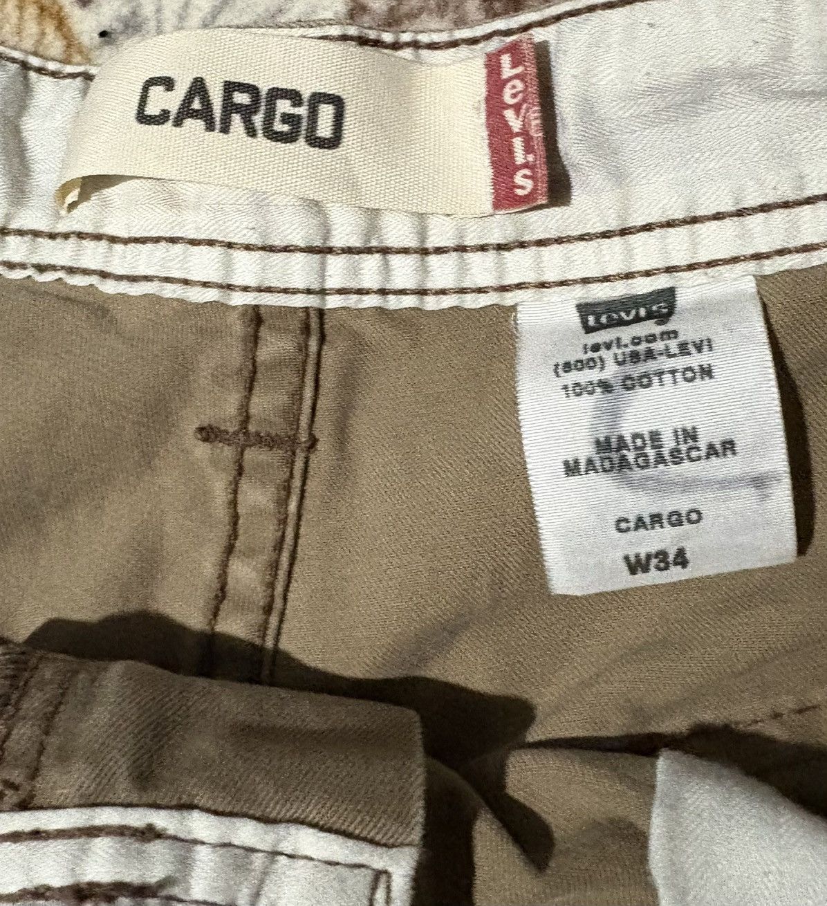 Levi's × Vintage Baggy Levi’s Cargo Shorts Size US 34 / EU 50 - 3 Thumbnail