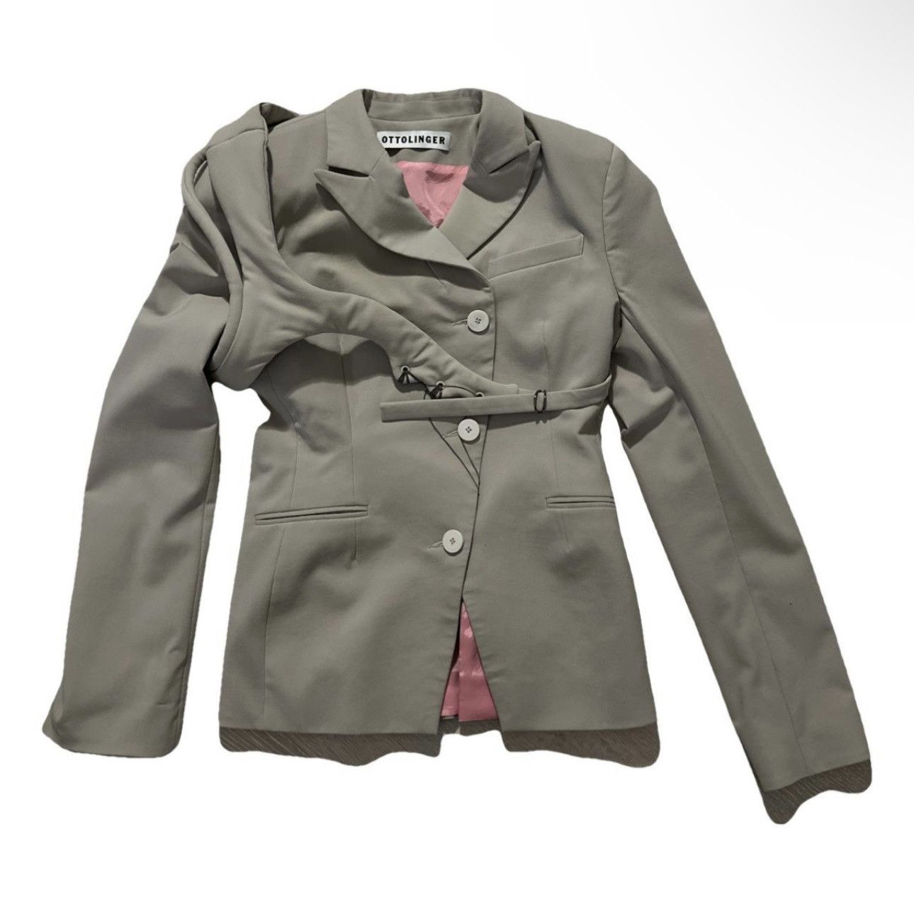 image of Ottolinger Blazer Asymmetry in Beige, Women's (Size Small)