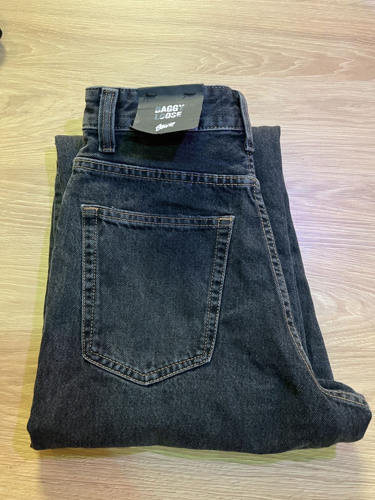 Pull & Bear SWD Black baggy loose jeans Size 26" / US 2 / IT 38 - 3 Thumbnail