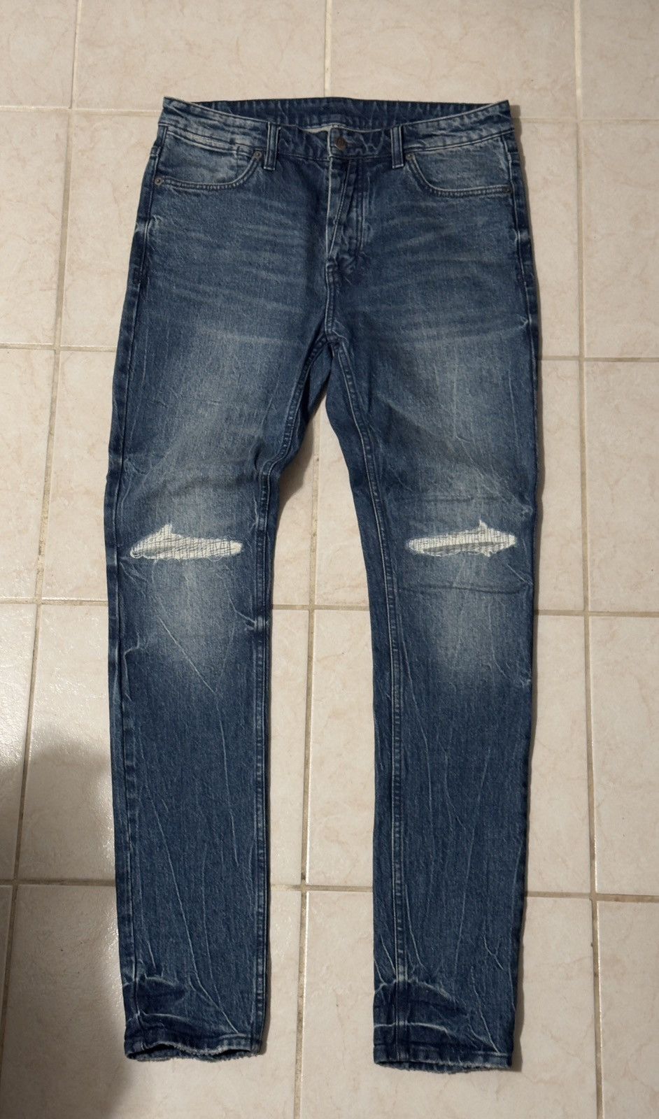 Ksubi Ksubi Blue Van Winkle Hilite Jeans Size US 33 - 1 Thumbnail