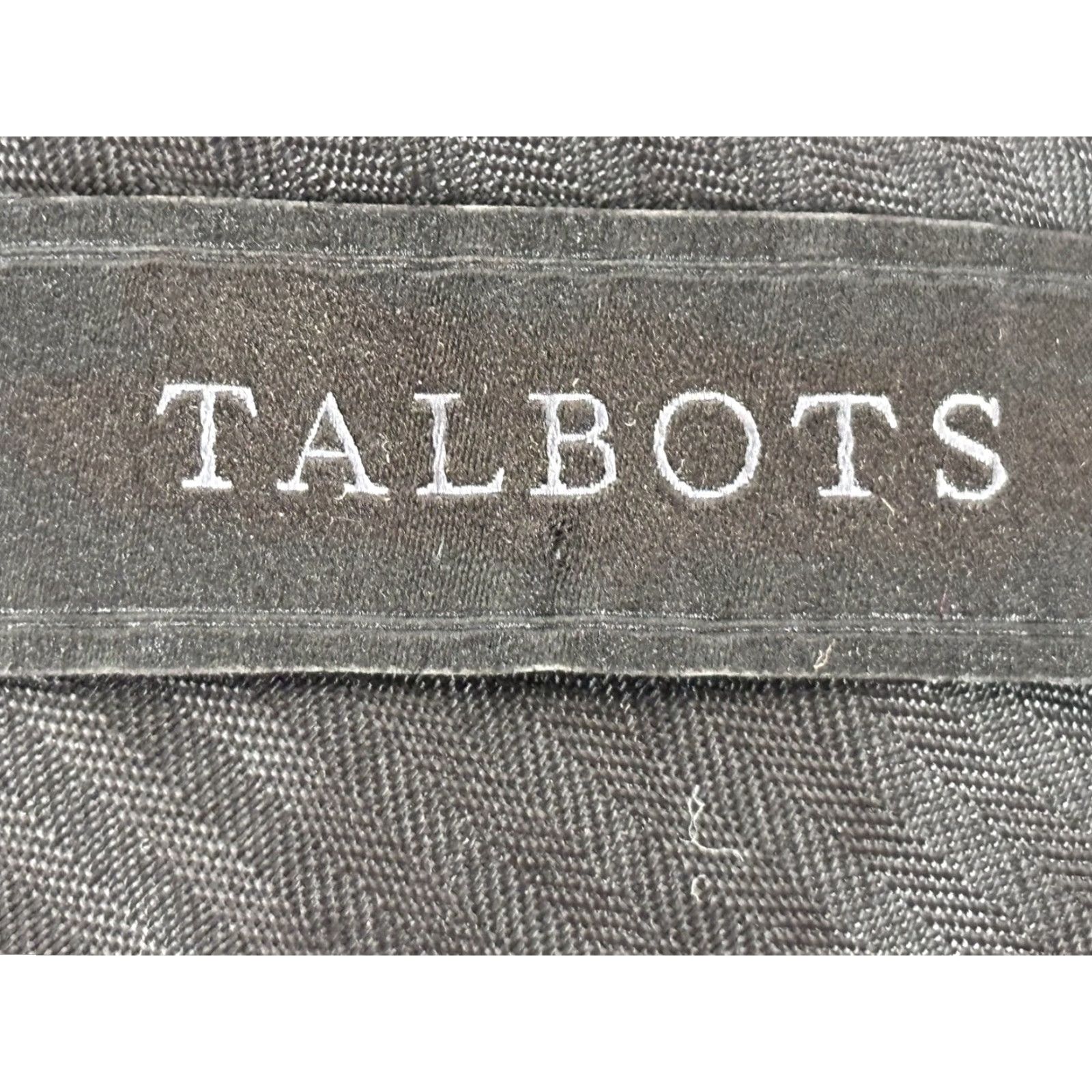 Talbots Talbots Hampshire Check Dress Pants 22W Plus Wool Velvet Side Stripe Black Ivory Womens Size 40" / US 18 - 7 Thumbnail
