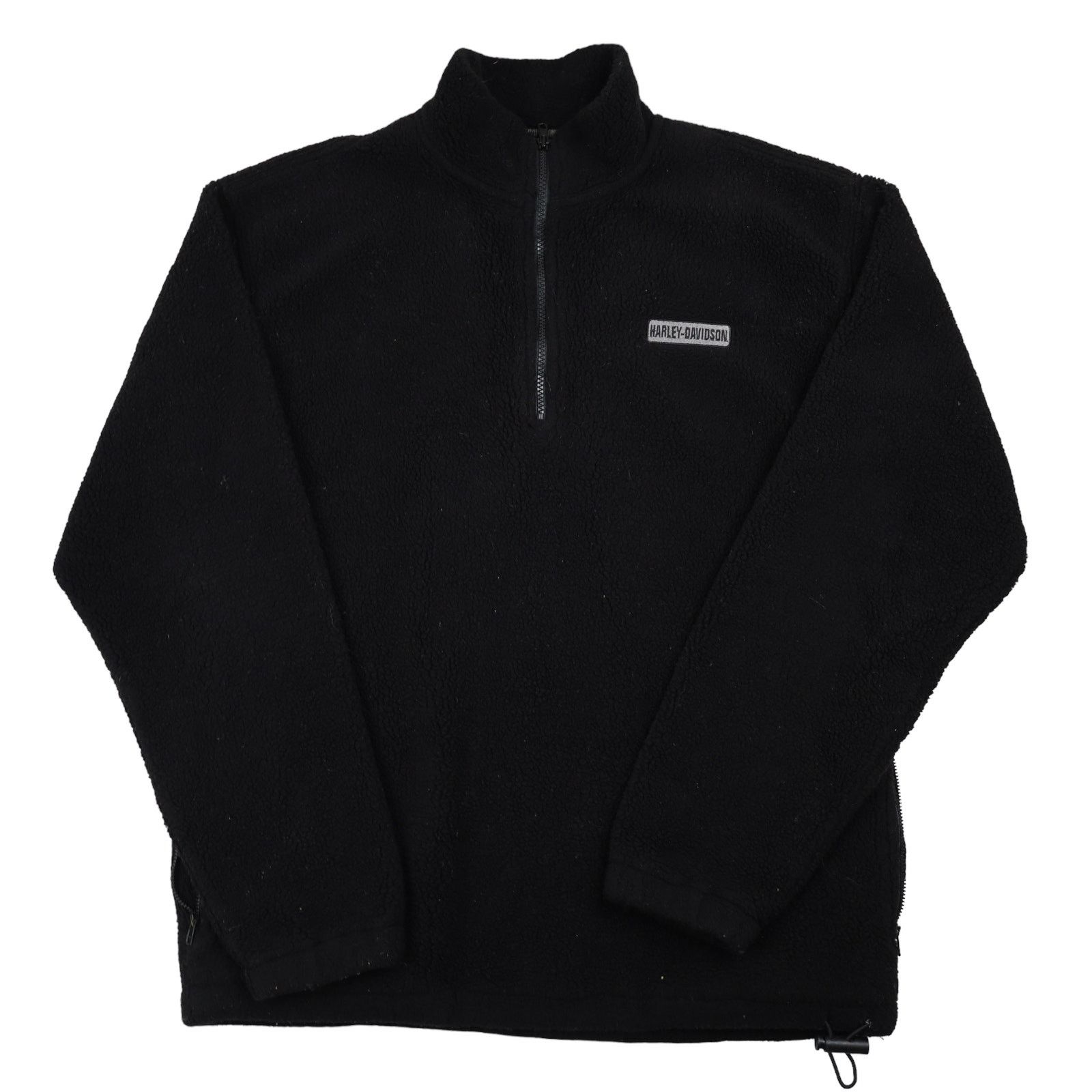 Harley Davidson × Vintage Vintage Harley Davidson Big Logo Deep Pile Fleece Jacket Size US M / EU 48-50 / 2 - 2 Thumbnail