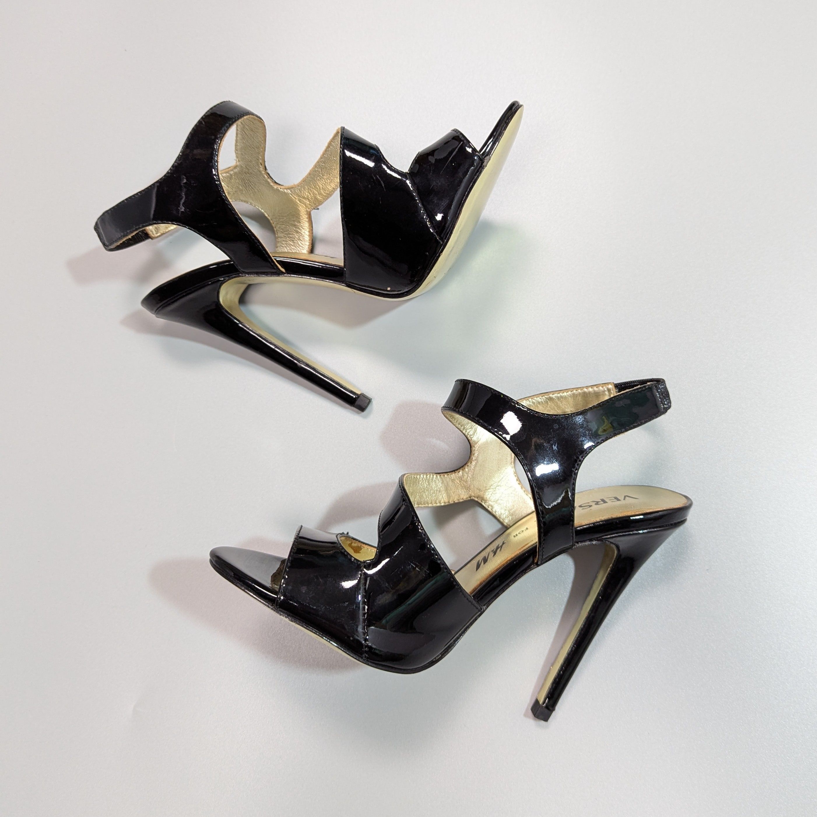 H&M × Versace Authentic Women's Stilettos High Heels Sandals Shoes Size US 7 / IT 37 - 8 Thumbnail