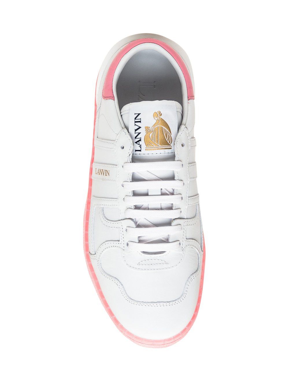 Lanvin o1y0125 Low-Top Sneakers in White/Pink Size US 5 / EU 37 - 3 Thumbnail