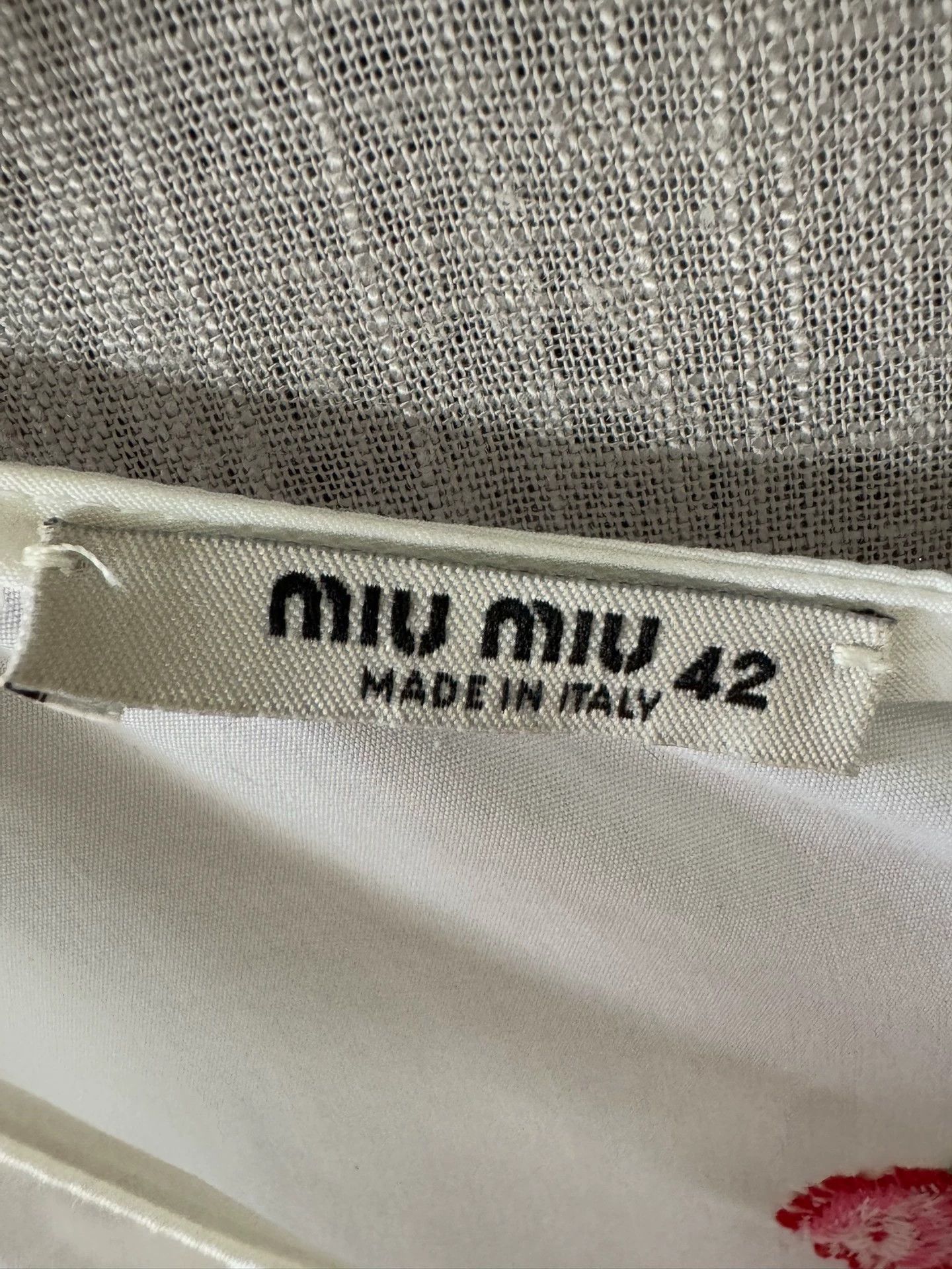 Miu Miu Miu Miu Red Adjustable Rope Logo Dress 42 Worn Once Size M / US 6-8 / IT 42-44 - 3 Thumbnail
