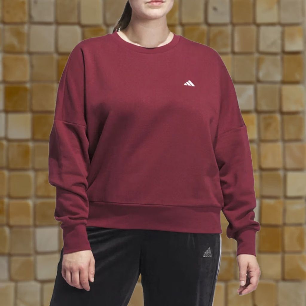 Adidas WOMENS adidas Essentials Small Logo Cozy Crew Neck Sweatshirt PLUS SIZE 4X Size XXL / US 16-18 / IT 52-54 - 1 Preview