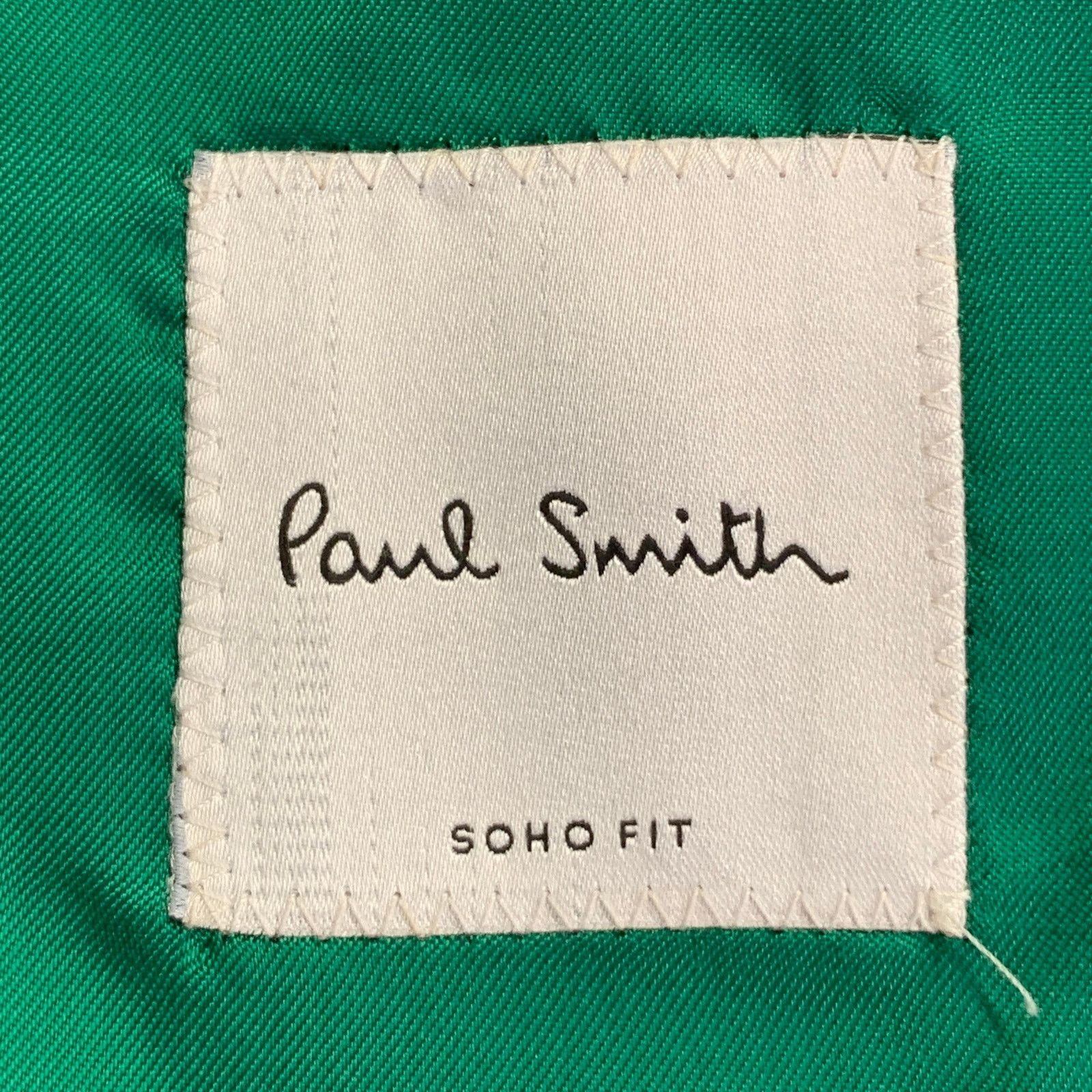 Paul Smith Size 44 Regular Soho Black Twill Wool Notch Lapel Sport Coat Size 44R - 5 Thumbnail
