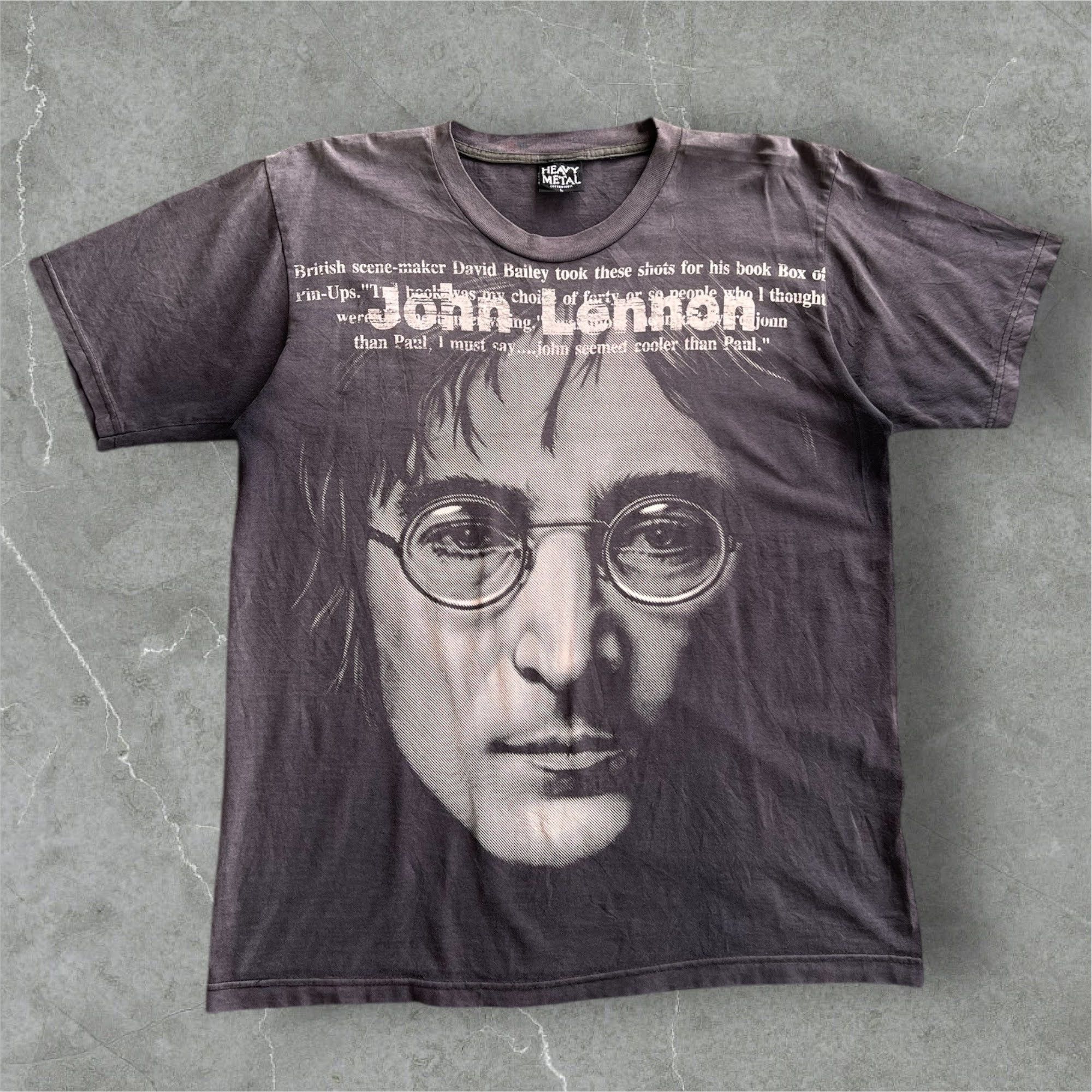 Vintage Vintage OVP Face Portrait JOHN LENNON The Beatles Size US L / EU 52-54 / 3 - 1 Thumbnail
