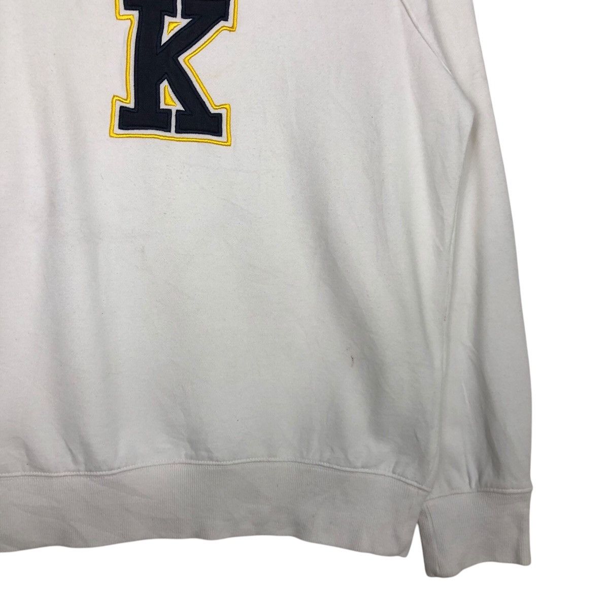 Japanese Brand × Vintage 📌Vintage Sweatshirt Rich White K.Swiss Small Pony Size US L / EU 52-54 / 3 - 6 Thumbnail
