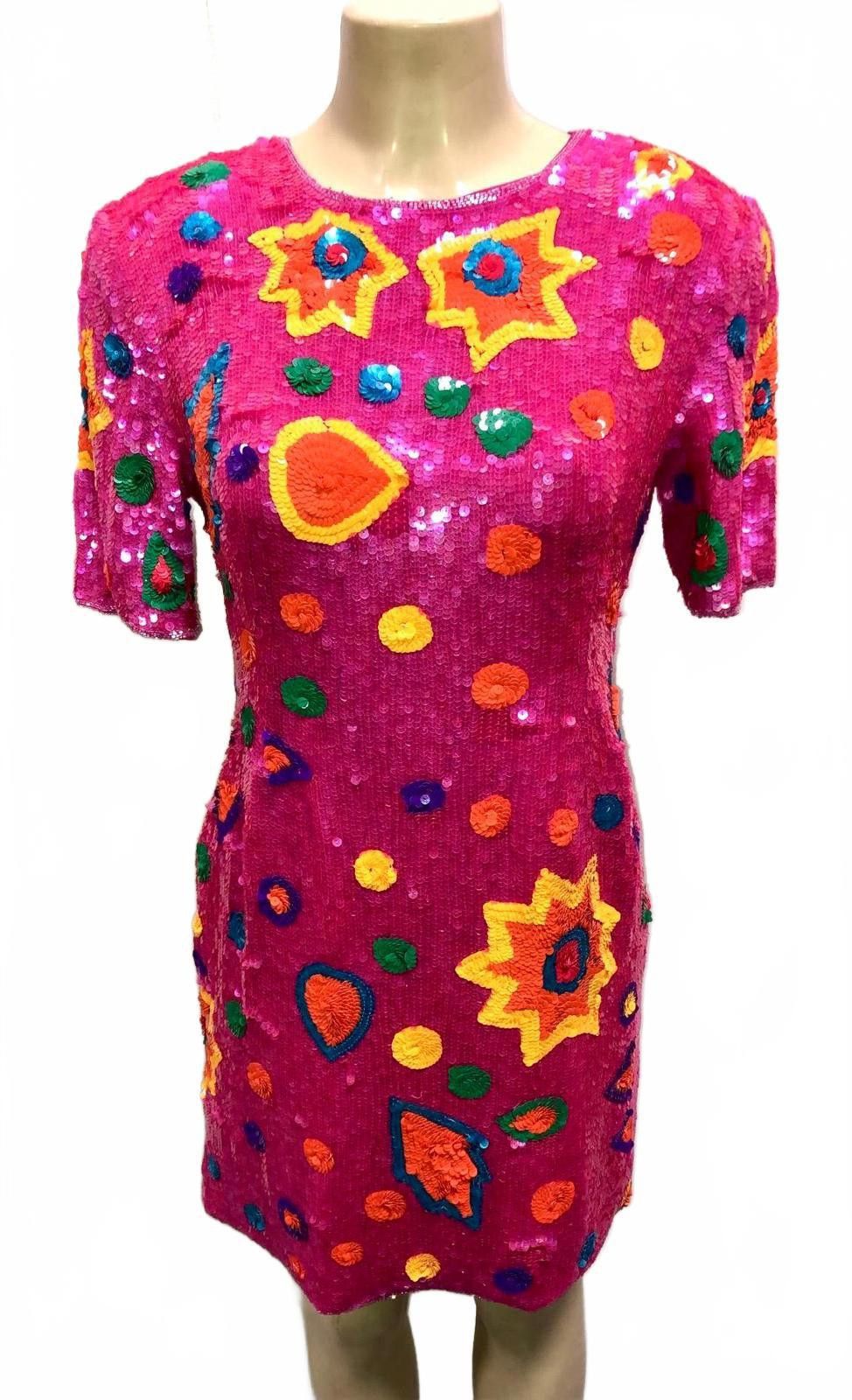 Other Sequined Dress Pink Multi size 6 Size M / US 6-8 / IT 42-44 - 1 Thumbnail