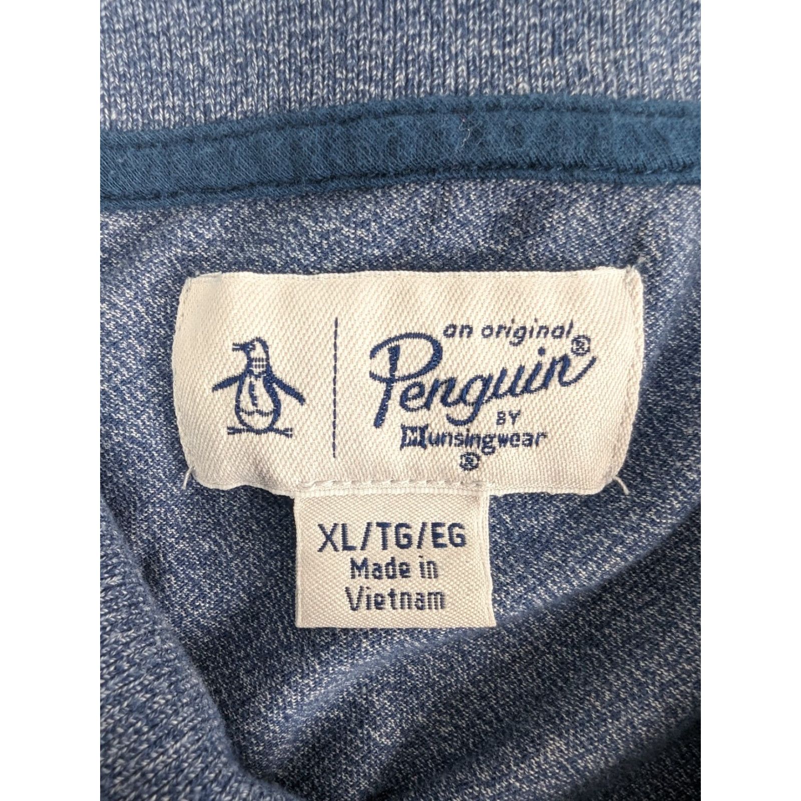 Vintage Penguin Polo Shirt Men's XL Navy Short Sleeve Cotton Blend Solid Polo Size US XL / EU 56 / 4 - 6 Thumbnail