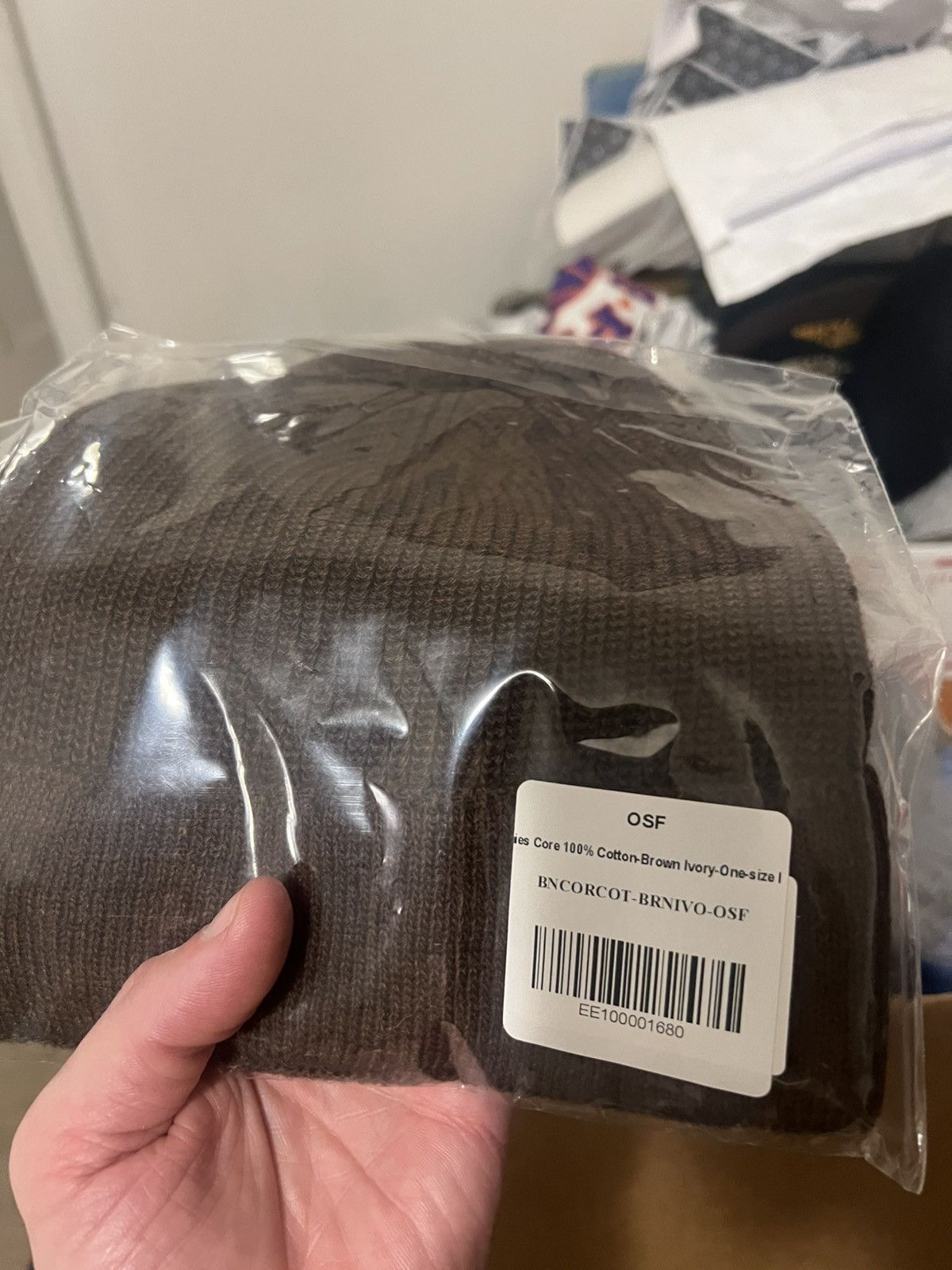 Eric Emanuel Eric Emanuel EE brown w ivory winter hat beanie Size ONE SIZE - 2 Thumbnail
