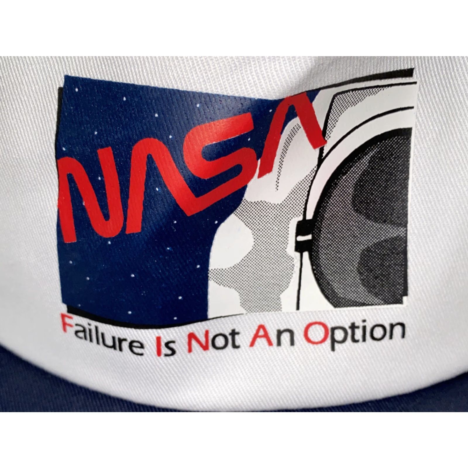 NASA Sportcap White NASA Hat Snapback Adjustable Hat Mens White Snapback NASA Hat Adjustable Size ONE SIZE - 2 Thumbnail