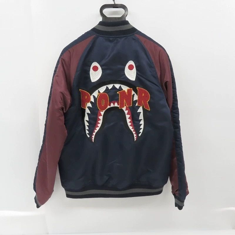 Bape BAPE Shark Souvenir Jacket 20AW Color Blocked M Size US M / EU 48-50 / 2 - 4 Thumbnail