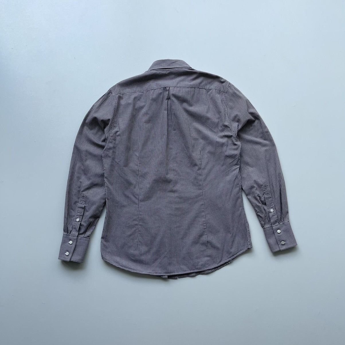 Brunello Cucinelli Brunello Cucinelli Slim Fit Cotton Checked Button Ups Shirt Size US S / EU 44-46 / 1 - 3 Thumbnail
