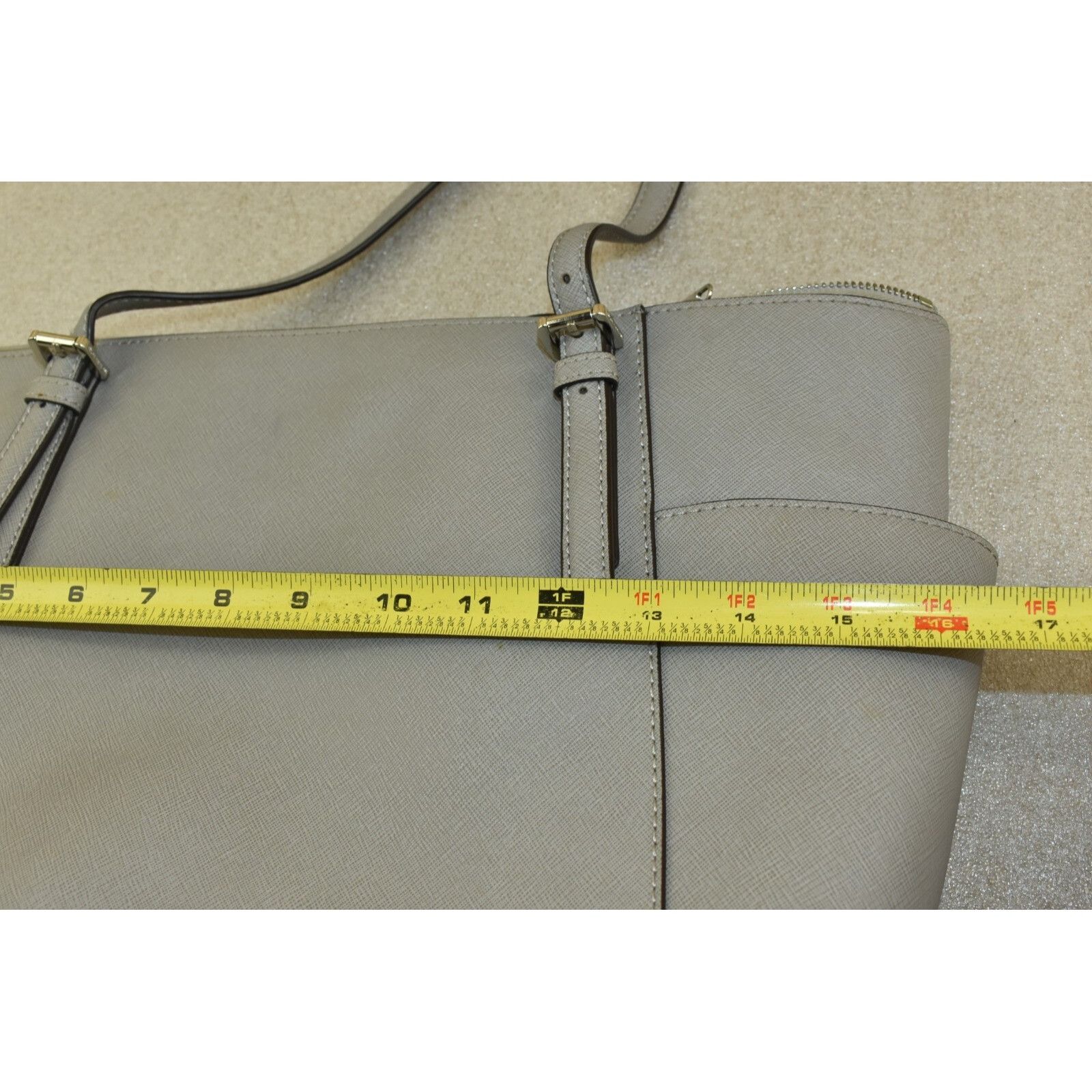 Michael Kors Michael Kors Jet Set Top Zip Tote Saffiano Leather Gray Shou Size ONE SIZE - 18 Thumbnail
