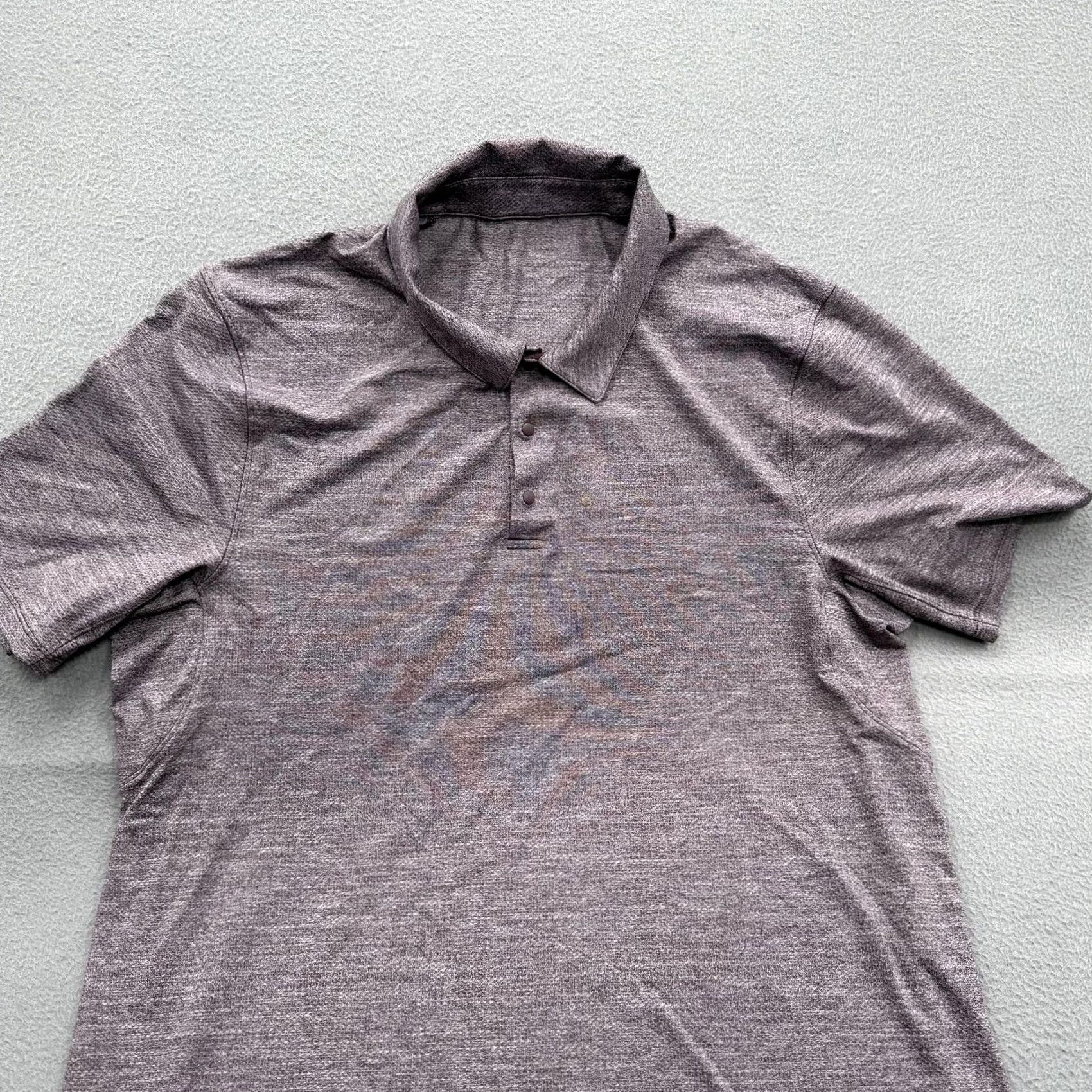 Lululemon Lululemon Polo Shirt Mens Large Purple Heather Golf Athletic Performance Casual Shirt Size US L / EU 52-54 / 3 - 8 Thumbnail