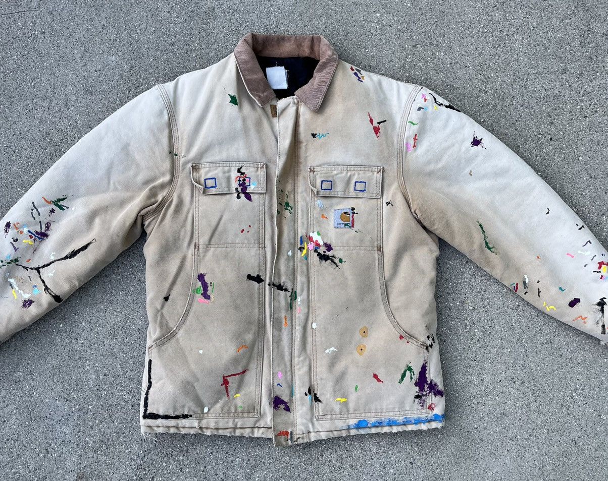 Carhartt Vintage Custom Carhartt Quilt Insulated Jacket Thrashed Size US L / EU 52-54 / 3 - 3 Thumbnail