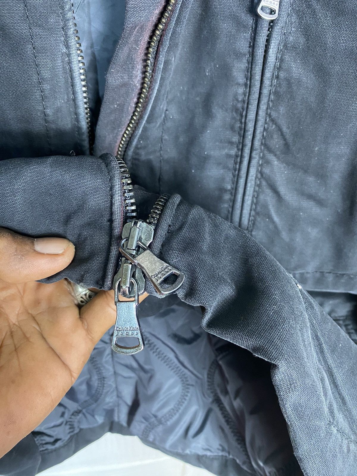 Calvin Klein CALVIN KLEIN BIKER JACKET Size S / US 4 / IT 40 - 10 Thumbnail