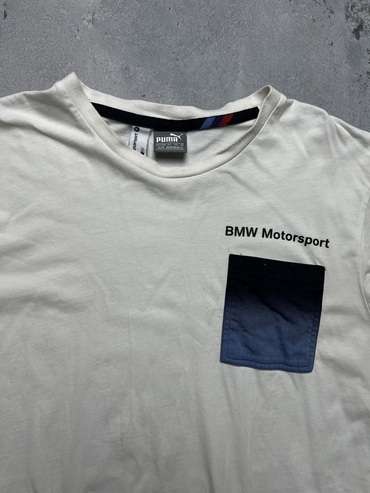 BMW × Puma Rare BMW Motorsport X Puma Pocket White Tshirt Size US XL / EU 56 / 4 - 9 Thumbnail
