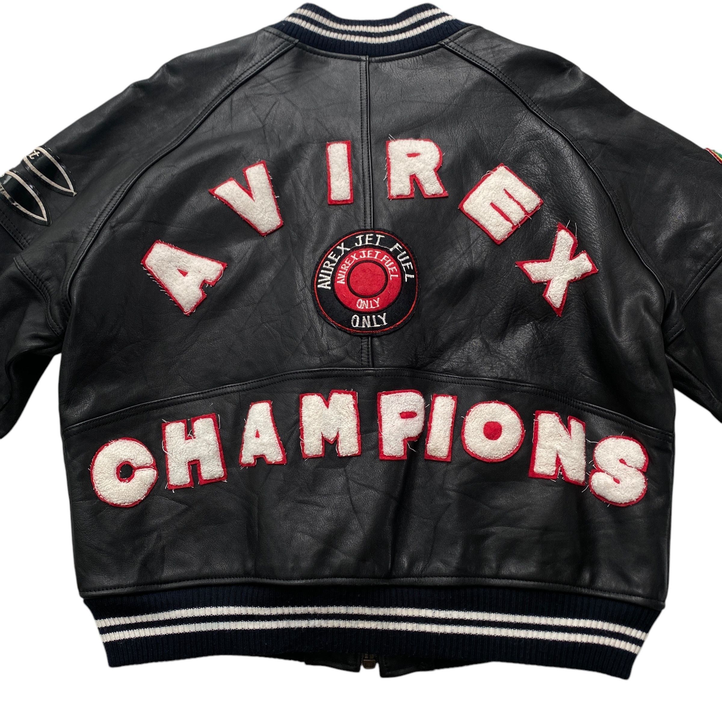 Avirex × Vintage Vintage Avirex Leather Varsity Jacket Champions Size US M / EU 48-50 / 2 - 5 Thumbnail