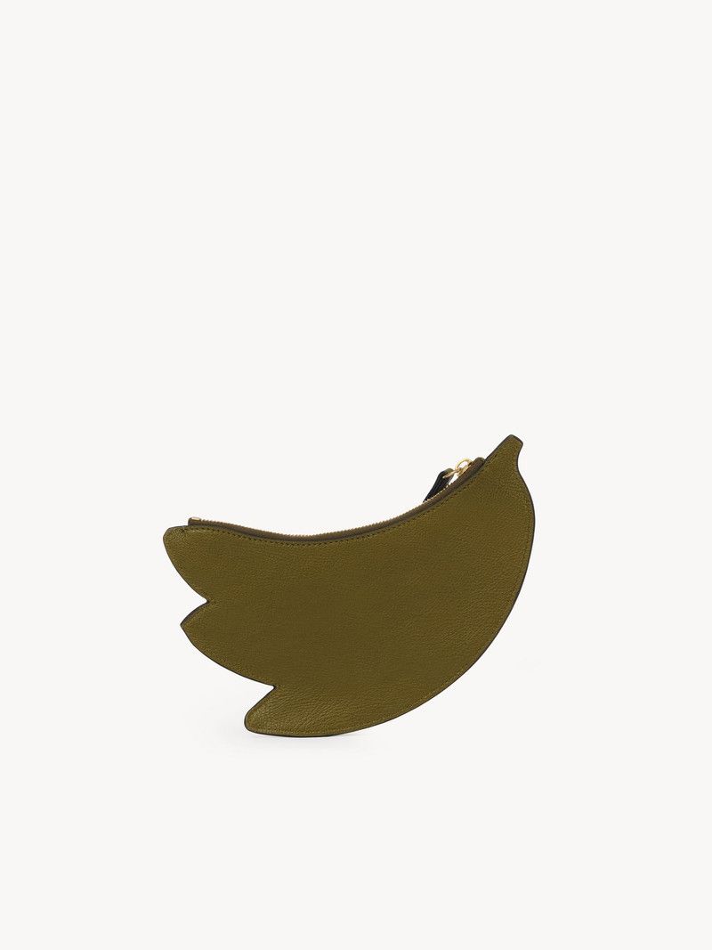 Chloe o1loc1c10226 Size: OS / Banana Flat Pouch in Sweet Khaki Size ONE SIZE - 3 Thumbnail