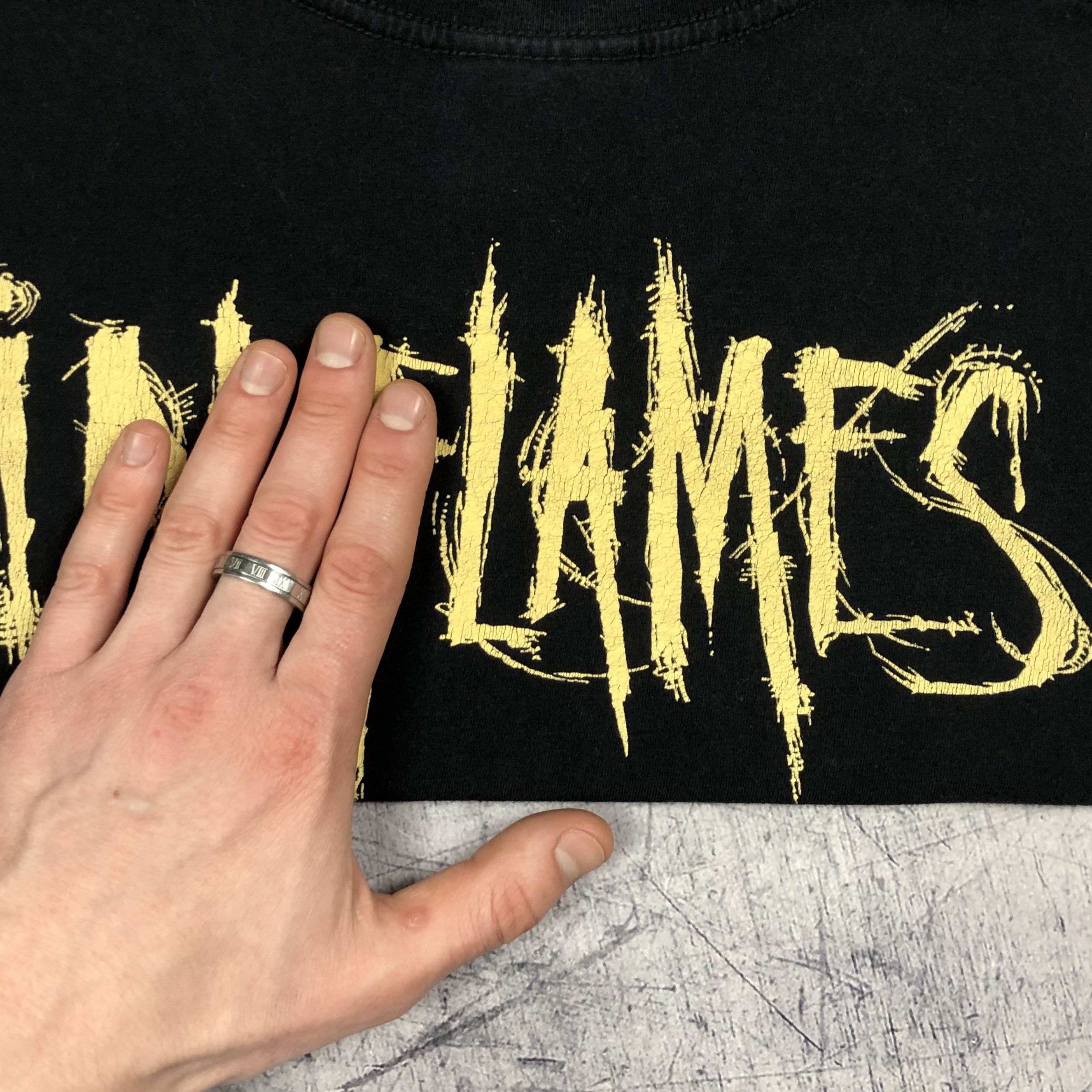 Band Tees In Flames A Sense Of Purpose Single Stitch Tee Size US S / EU 44-46 / 1 - 12 Thumbnail