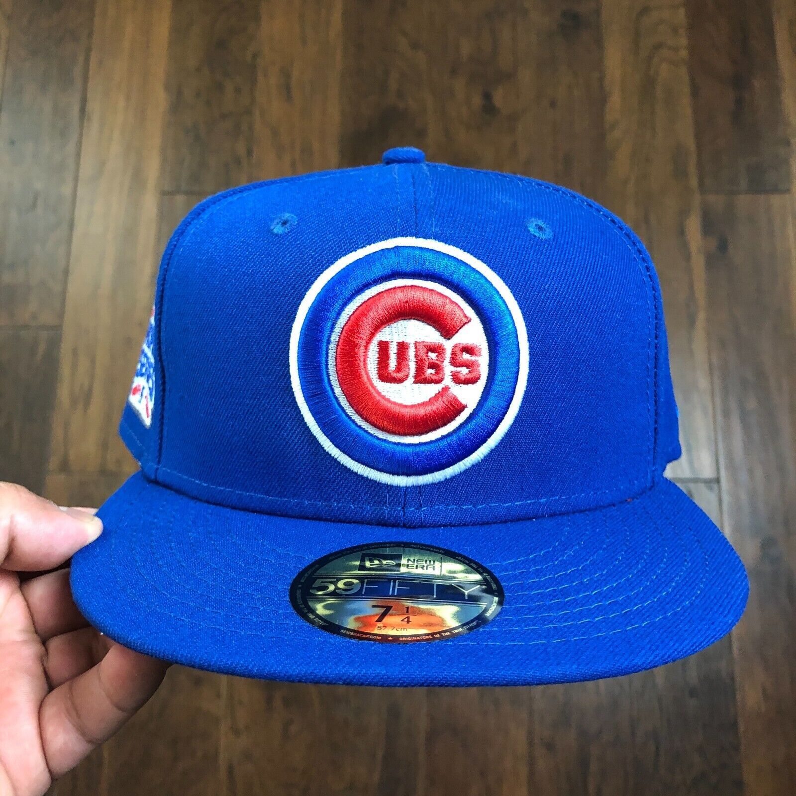 New Era CHICAGO CUBS 2010 WORLD SERIES PATCH BLUE CAP HAT SIZE 7 1/4 Size ONE SIZE - 2 Thumbnail