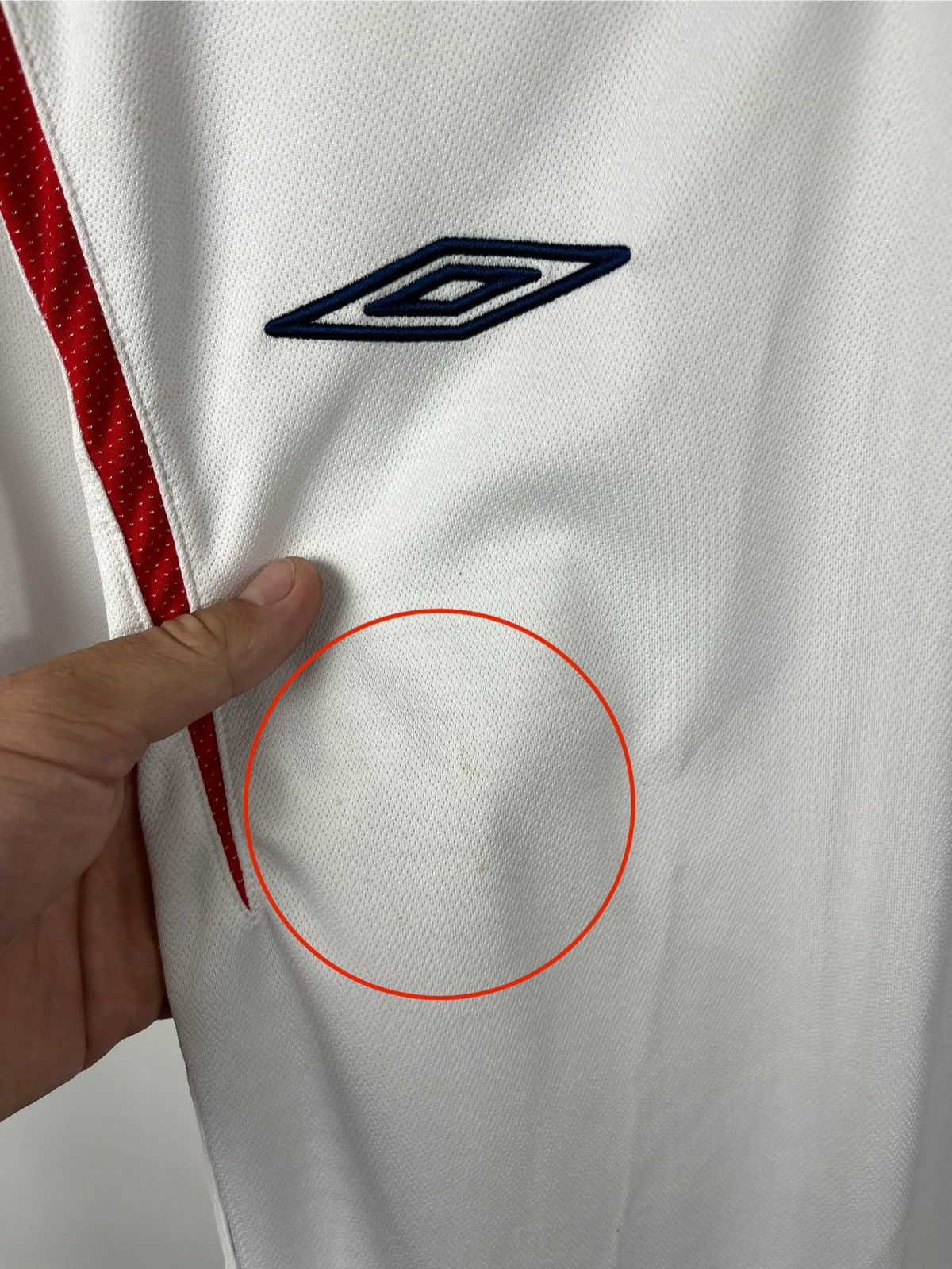 Umbro Umbro England Home Jersey 06 World Cup White Football Shirt Size US L / EU 52-54 / 3 - 5 Thumbnail