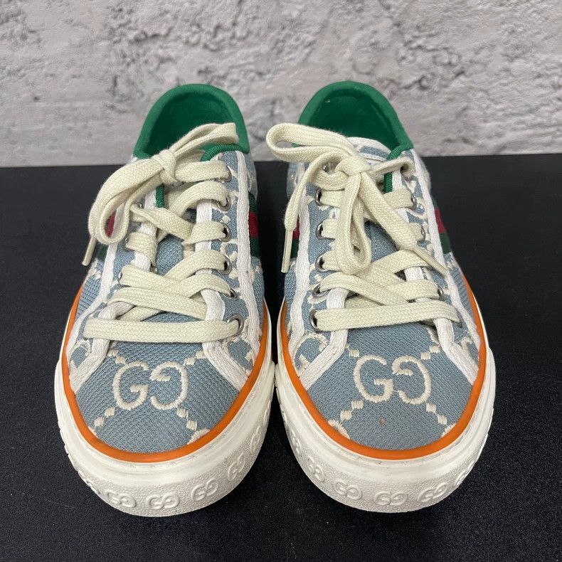 Gucci Gucci Casual Sneakers with Green and Red Detail-2505 Size US 4.5 / IT 34.5 - 6 Thumbnail