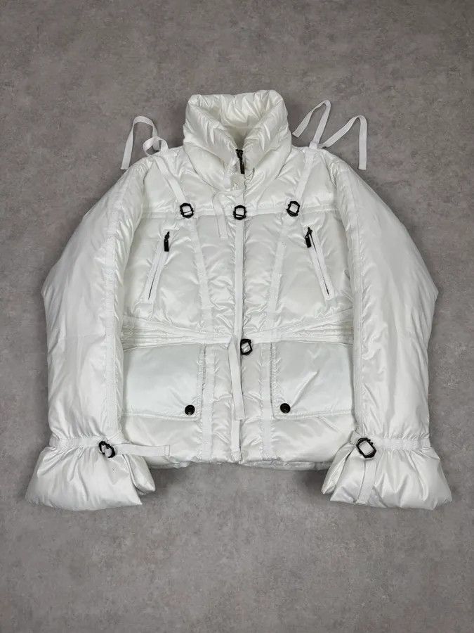 Just Cavalli 2000s Cavalli White Harness Bondage Puffer Jacket Size M / US 6-8 / IT 42-44 - 1 Thumbnail