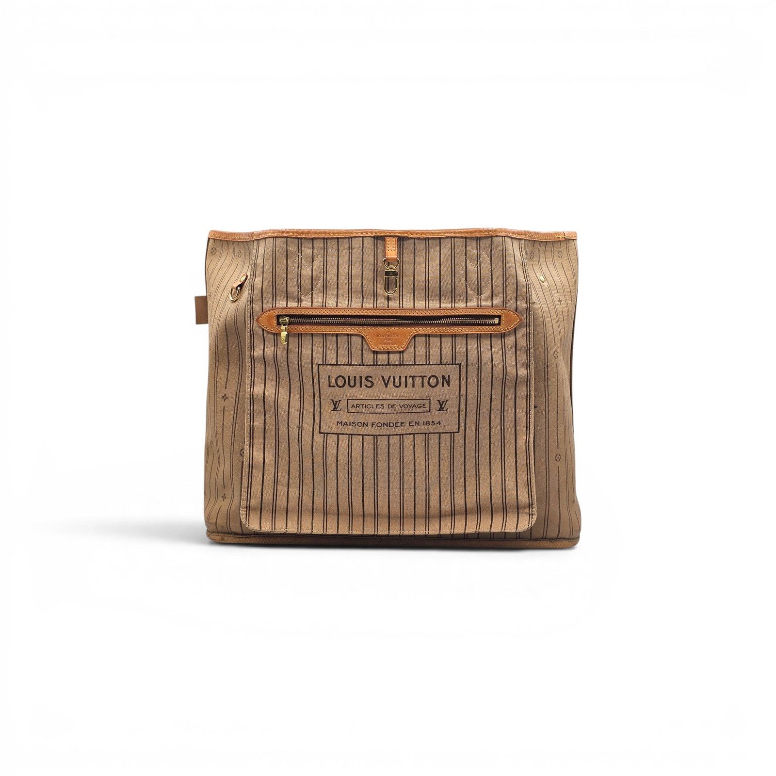 Louis Vuitton Neverfull MM Monogram Canvas Tote Bag Brown - Preowned Size ONE SIZE - 4 Thumbnail
