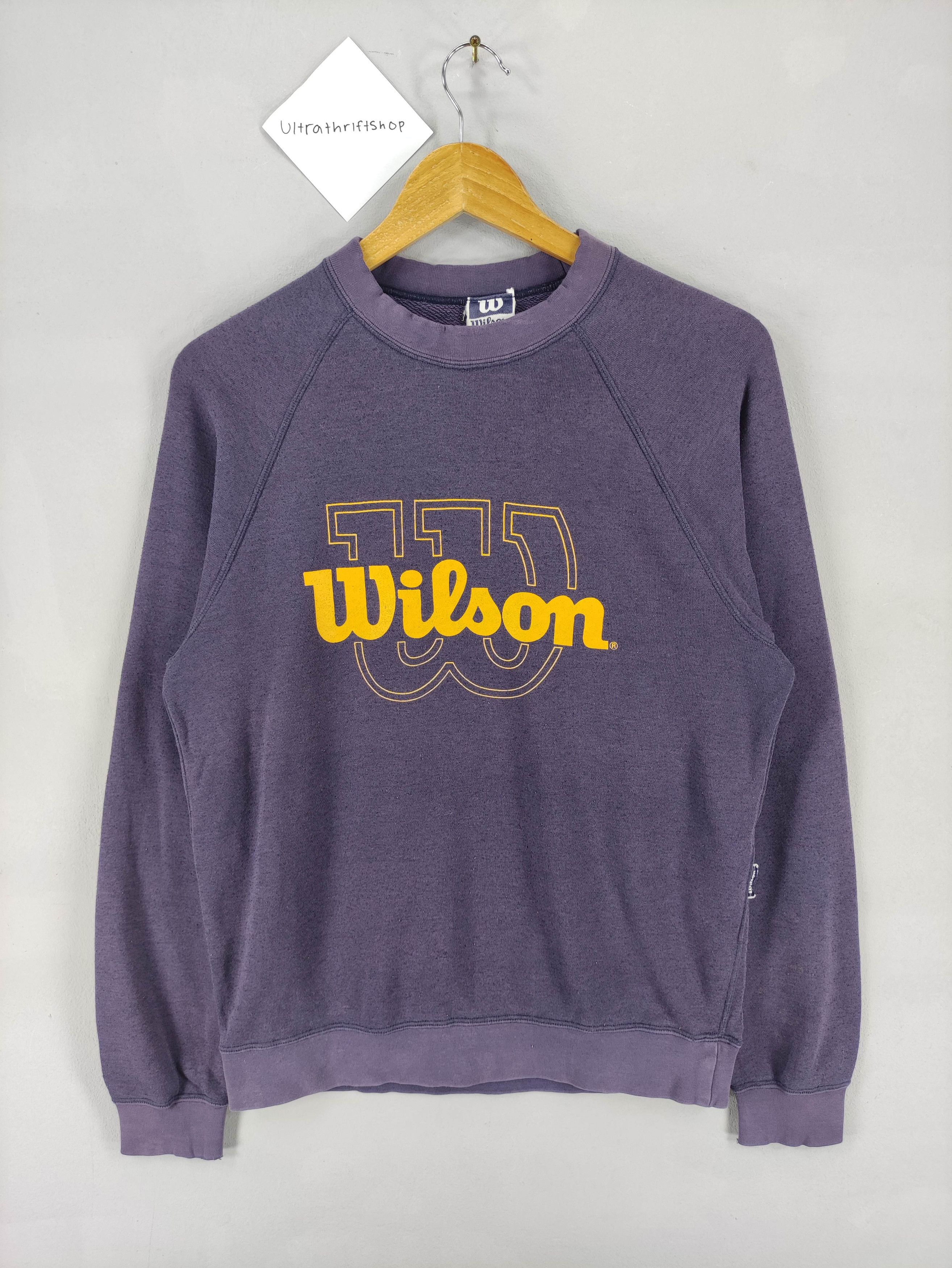 Wilson Vintage Wilson Sweatshirt Jumper Big Logo Size US M / EU 48-50 / 2 - 1 Thumbnail