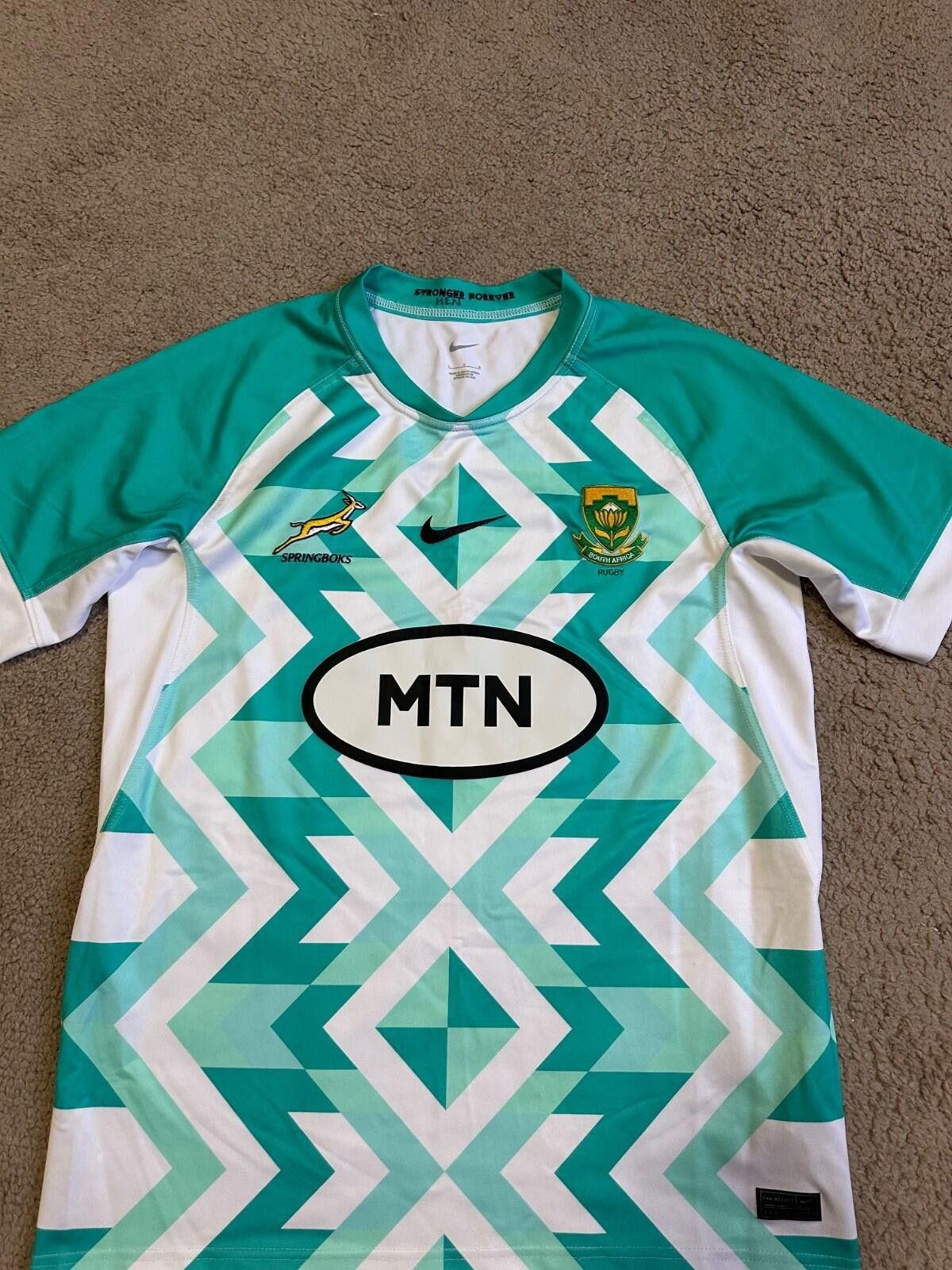 Nike Nike Springboks South Africa Home Match Rugby Jersey 2023 L Size US M / EU 48-50 / 2 - 3 Thumbnail