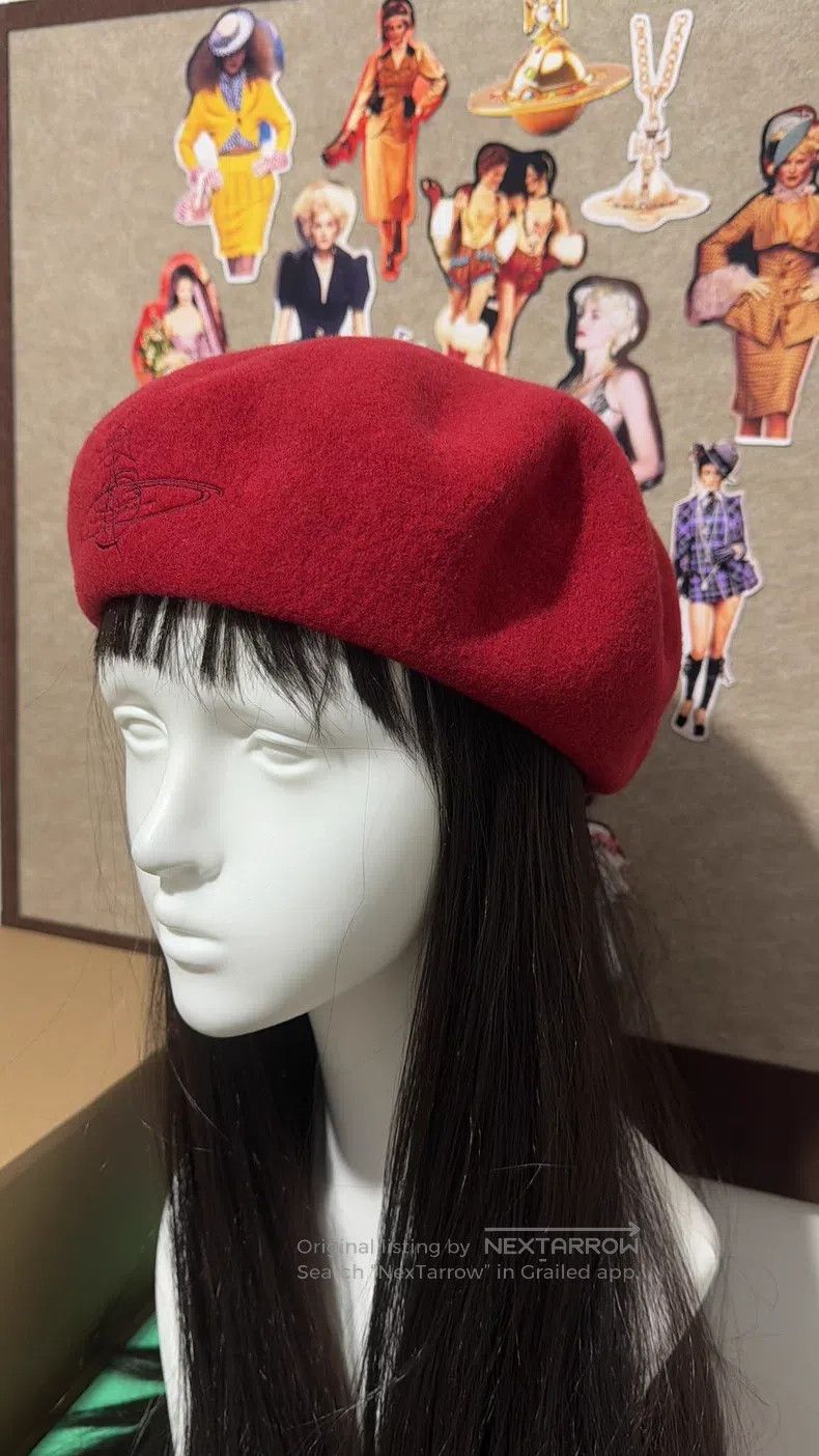 Vivienne Westwood Vivienne Westwood Red Beret Size ONE SIZE - 3 Thumbnail