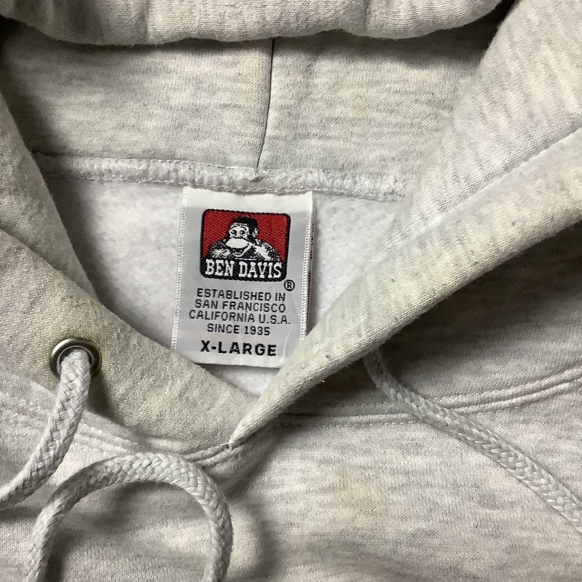 Ben Davis × Vintage 90s Ben Davis Boxy Hoodie Vintage Size US XL / EU 56 / 4 - 4 Thumbnail