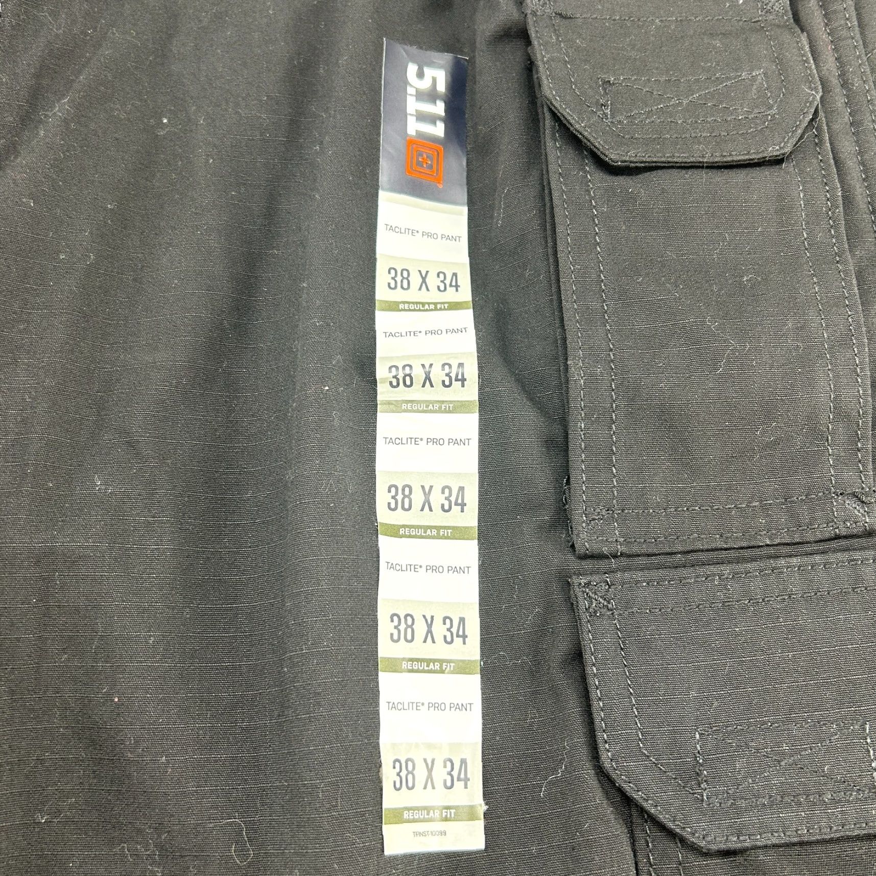 Vintage 5.11 Tactical Pants Mens 38x34 Black Cargo Regular Ripstop Cotton Utility Combat Pants Size US 38 / EU 54 - 2 Thumbnail
