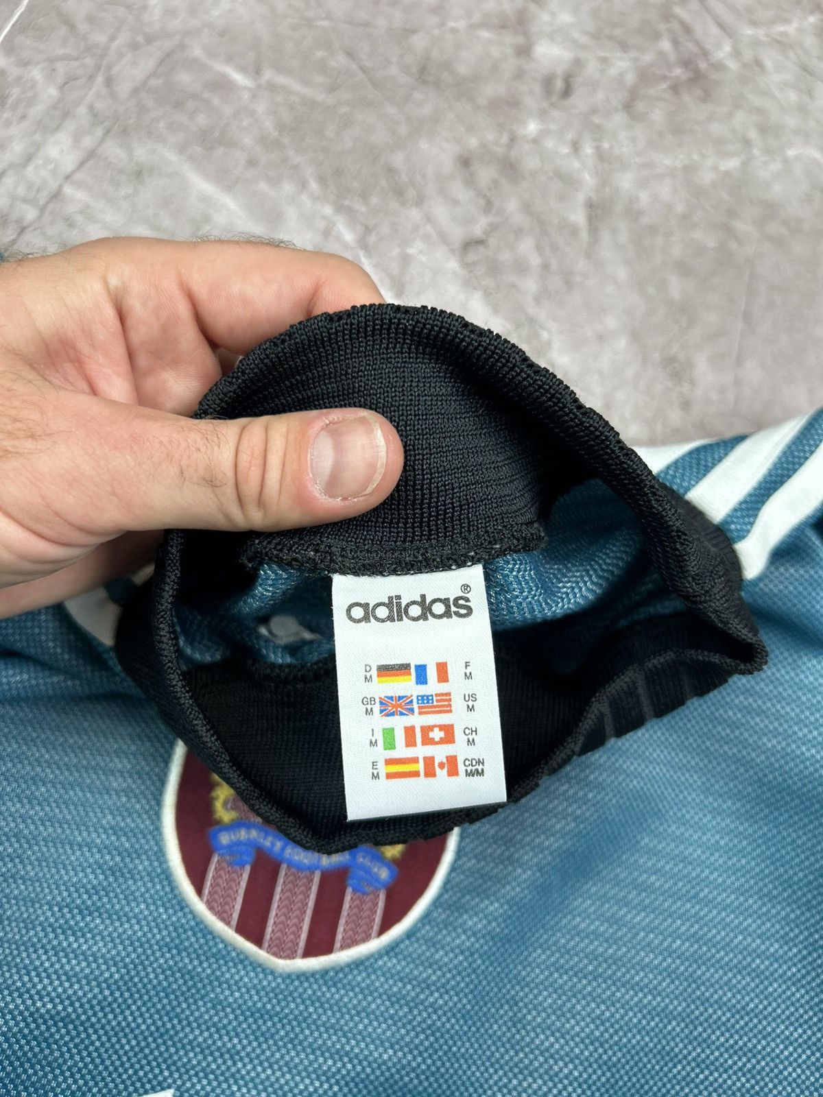 Adidas × Vintage 1997/98 ADIDAS BURNLEY FC GOALKEEPER SOCCER JERSEY SHIRT Size US M / EU 48-50 / 2 - 5 Thumbnail