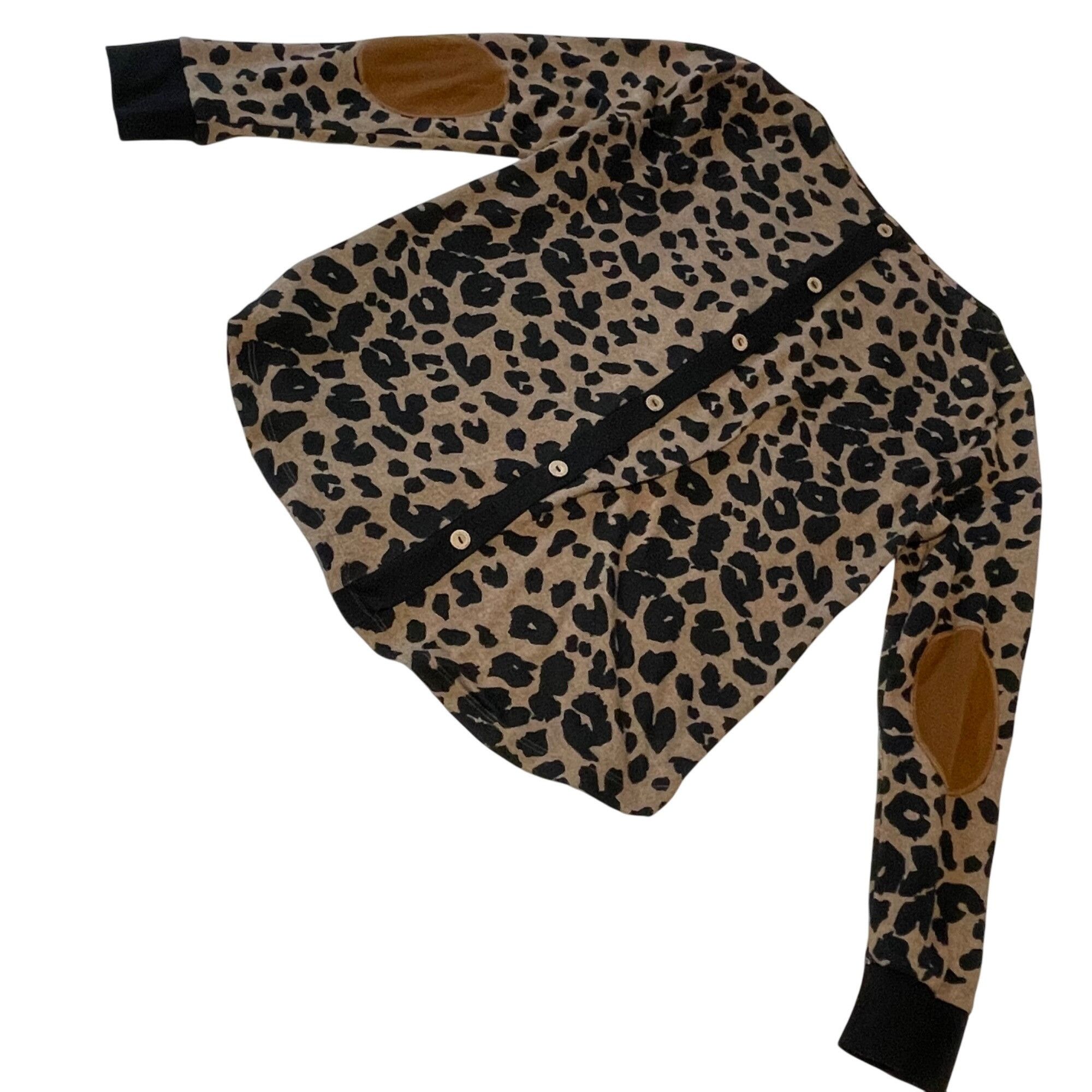Other Leopard Large Petite Long Sleeve Top Faux Suede Elbow Pink C Size L / US 10 / IT 46 - 7 Thumbnail